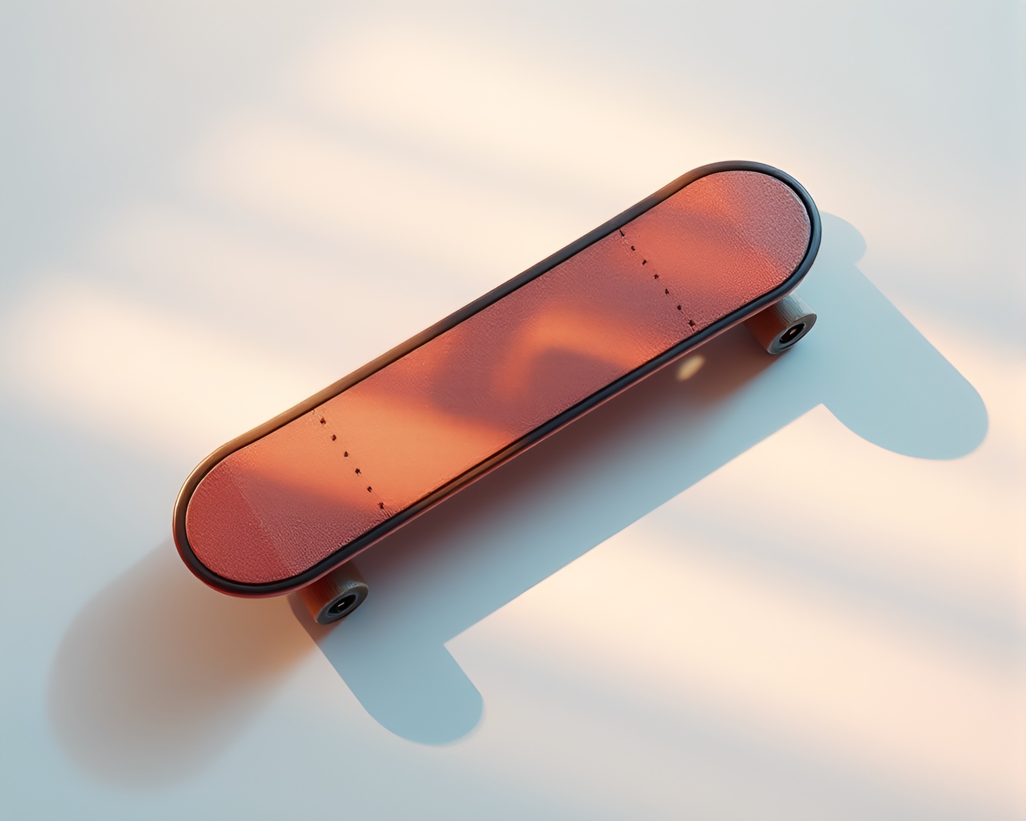 Futuristic Hoverboard Stitched Pattern Film Strip Border – free AI stock image