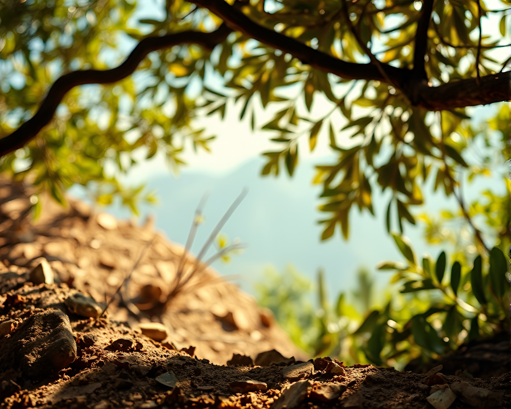 Desert Mirage: Faded Jungle Mosaic – free AI stock image