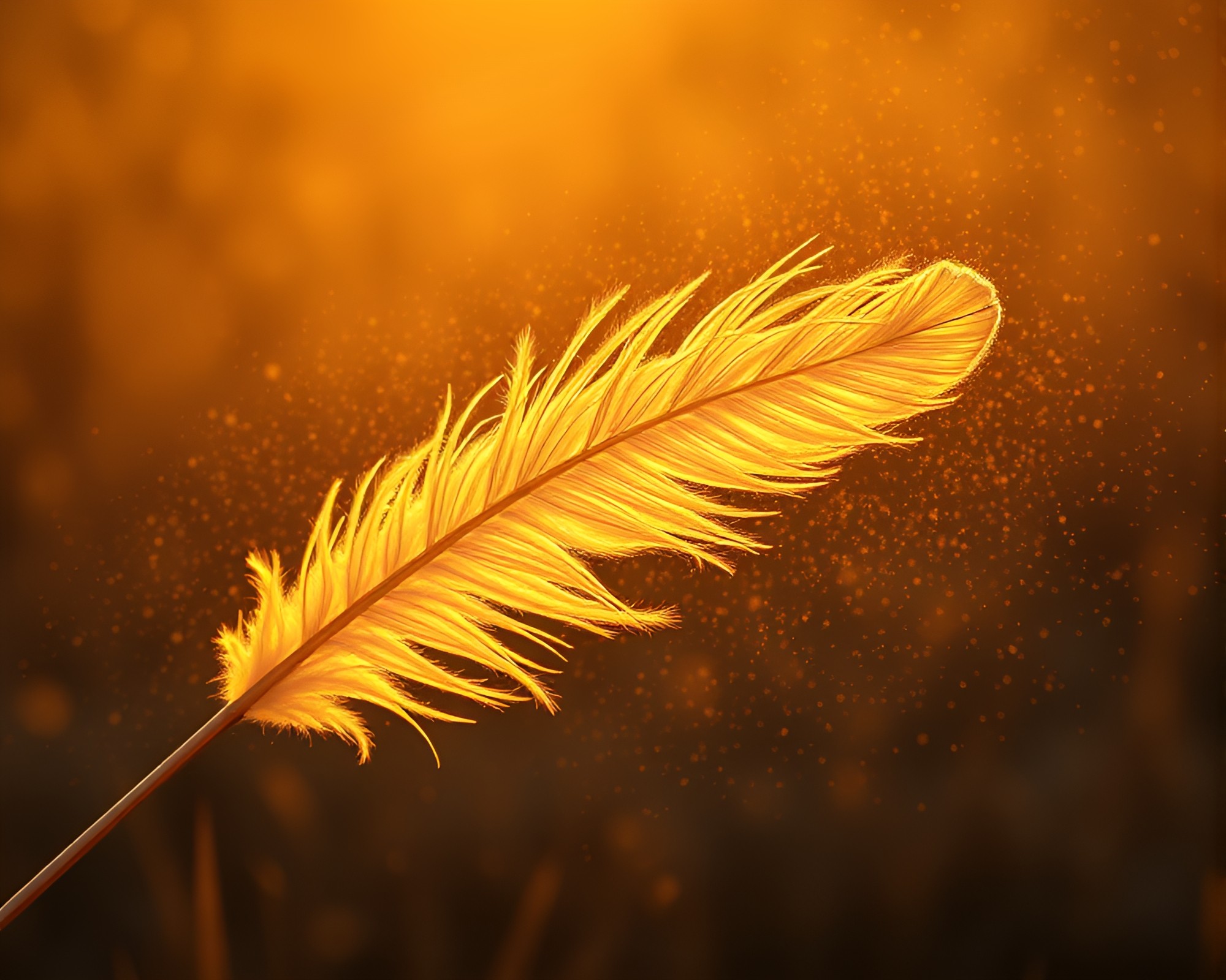 Feather Dusting in a Warm Hot Spring Afternoon – free AI stock image