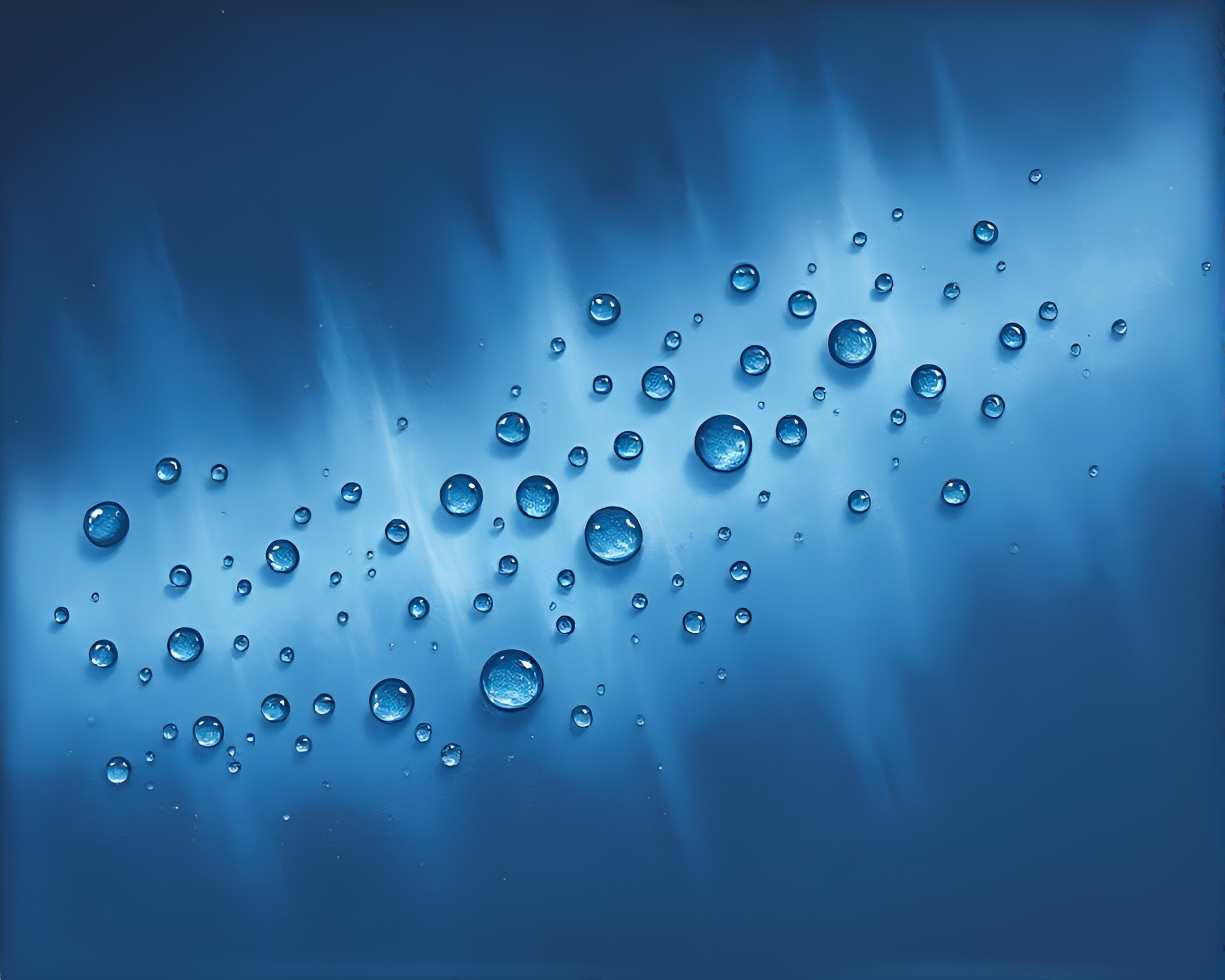 Water Droplets in Dreamy Chalk Drawing – free AI stock image