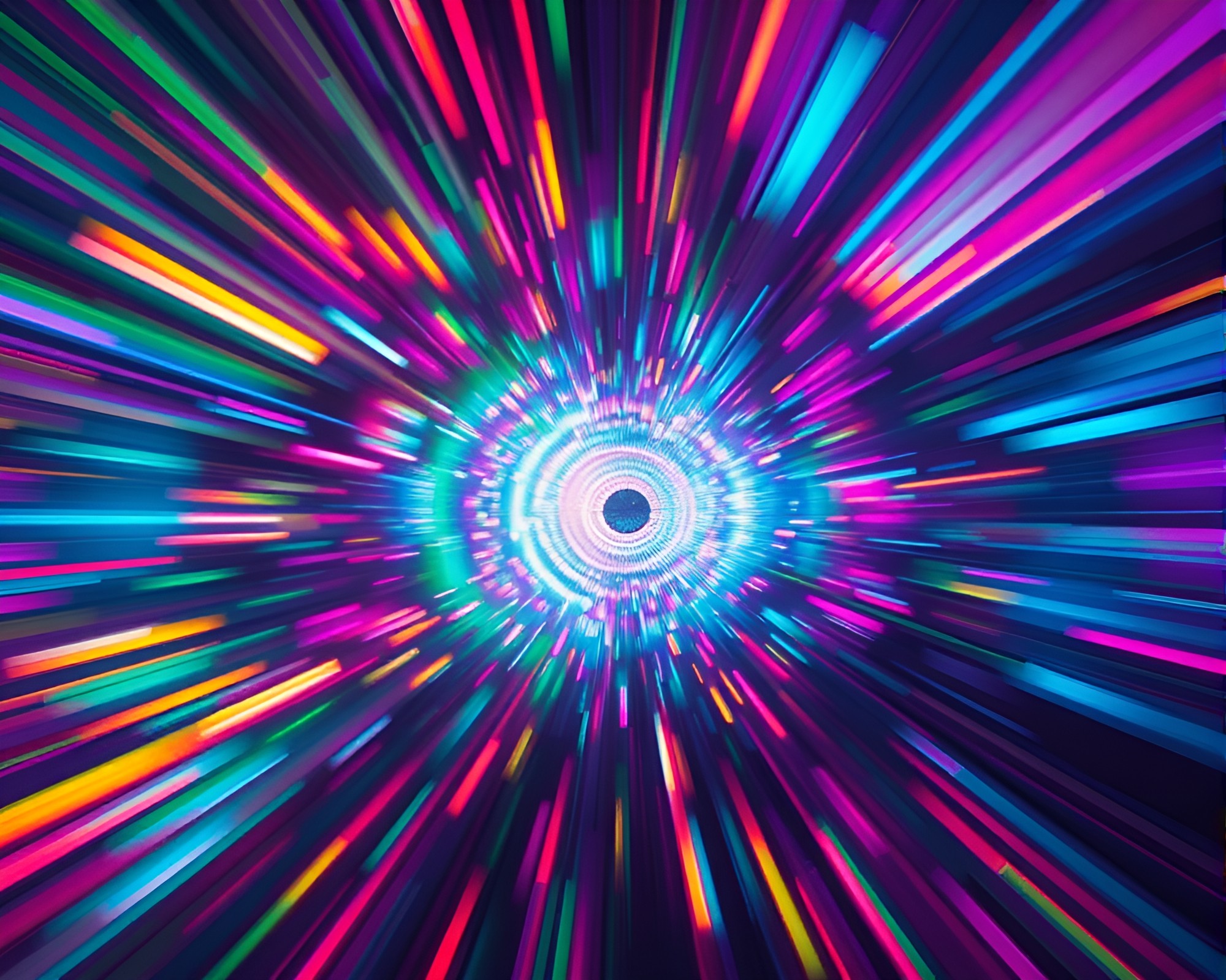 Glitch Mind Palace: Starburst City – free AI stock image
