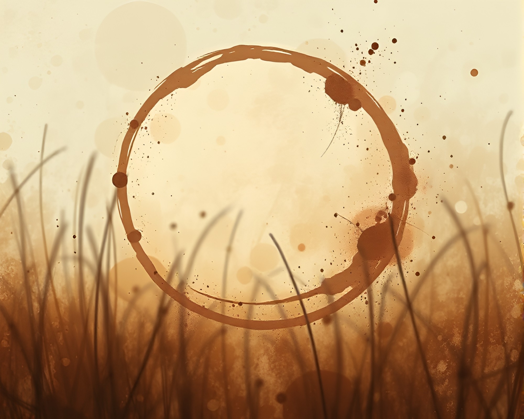Enchanted Forest Magic Circle Splatter Art – free AI stock image