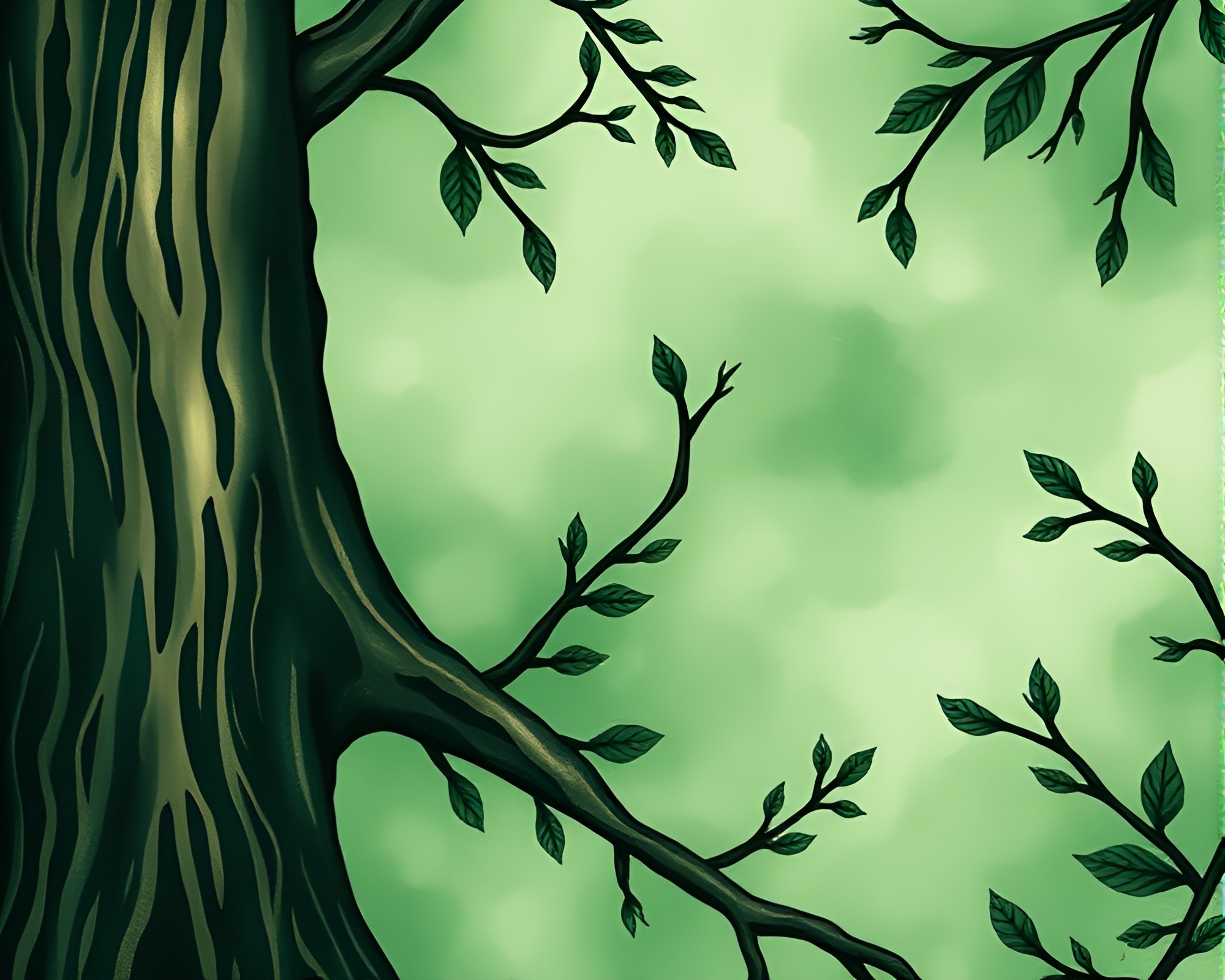 Enchanted Forest Siren with Striped Patterns – free AI stock image