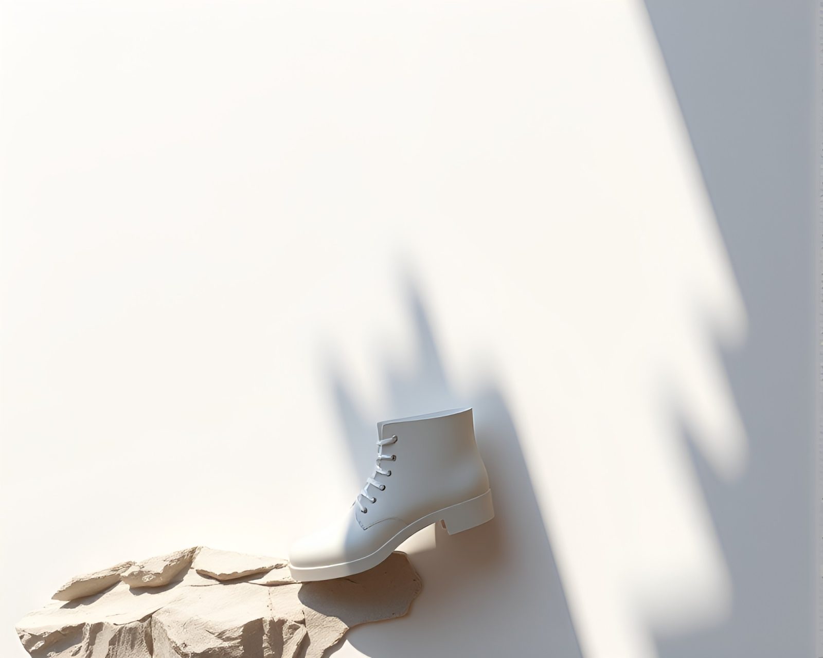 Torn paper held up by gravity boots near dark cliff