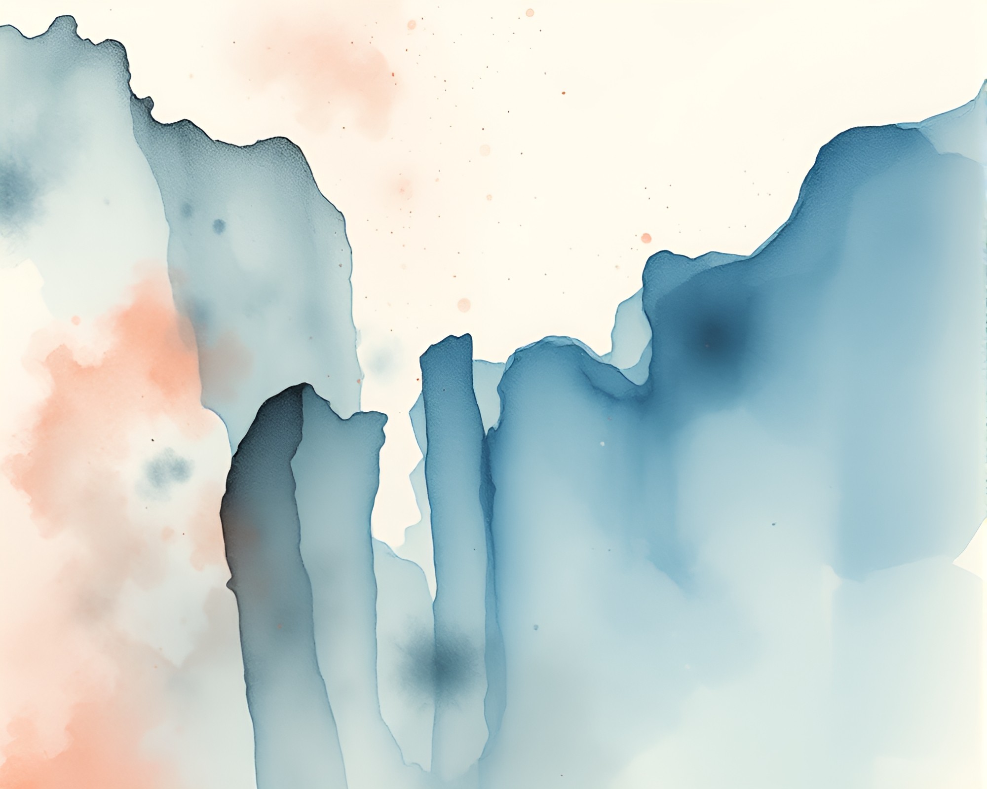 Glacier Dust Particles in VHS Watercolor – free AI stock image