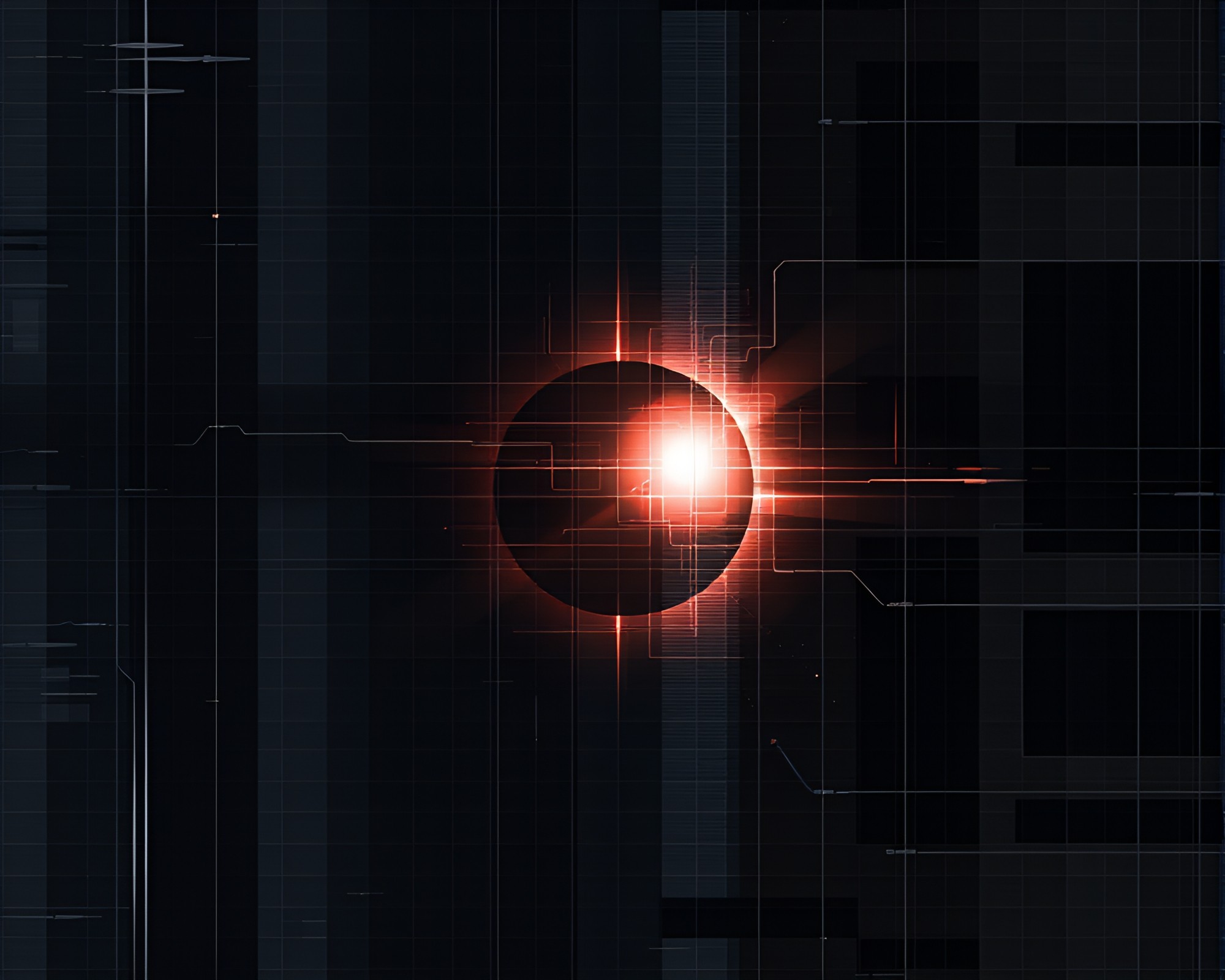 Digital Eclipse: Glitchy Écorché Study – free AI stock image
