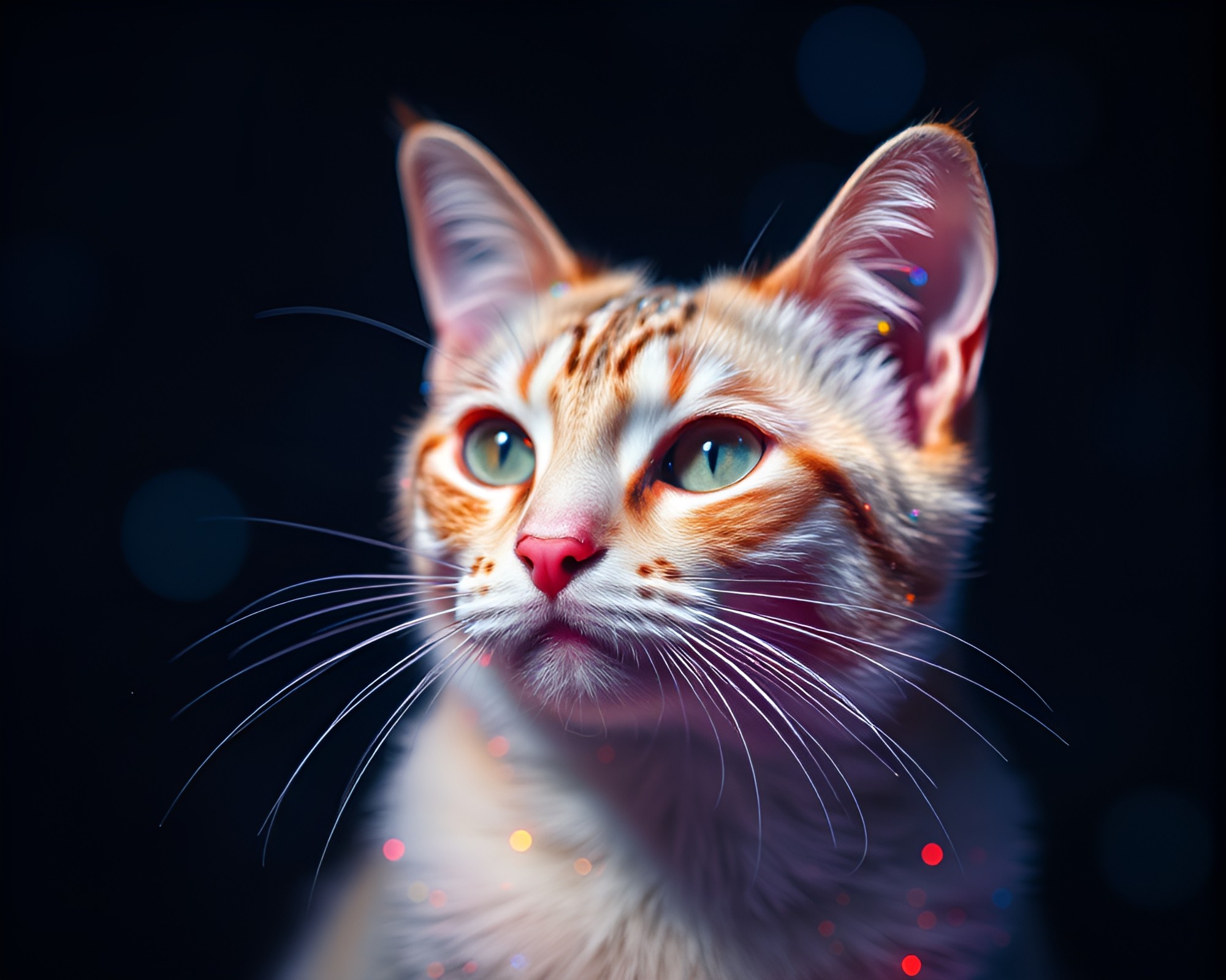 Schrodinger’s Cat Hologram with Topaz Light – free AI stock image