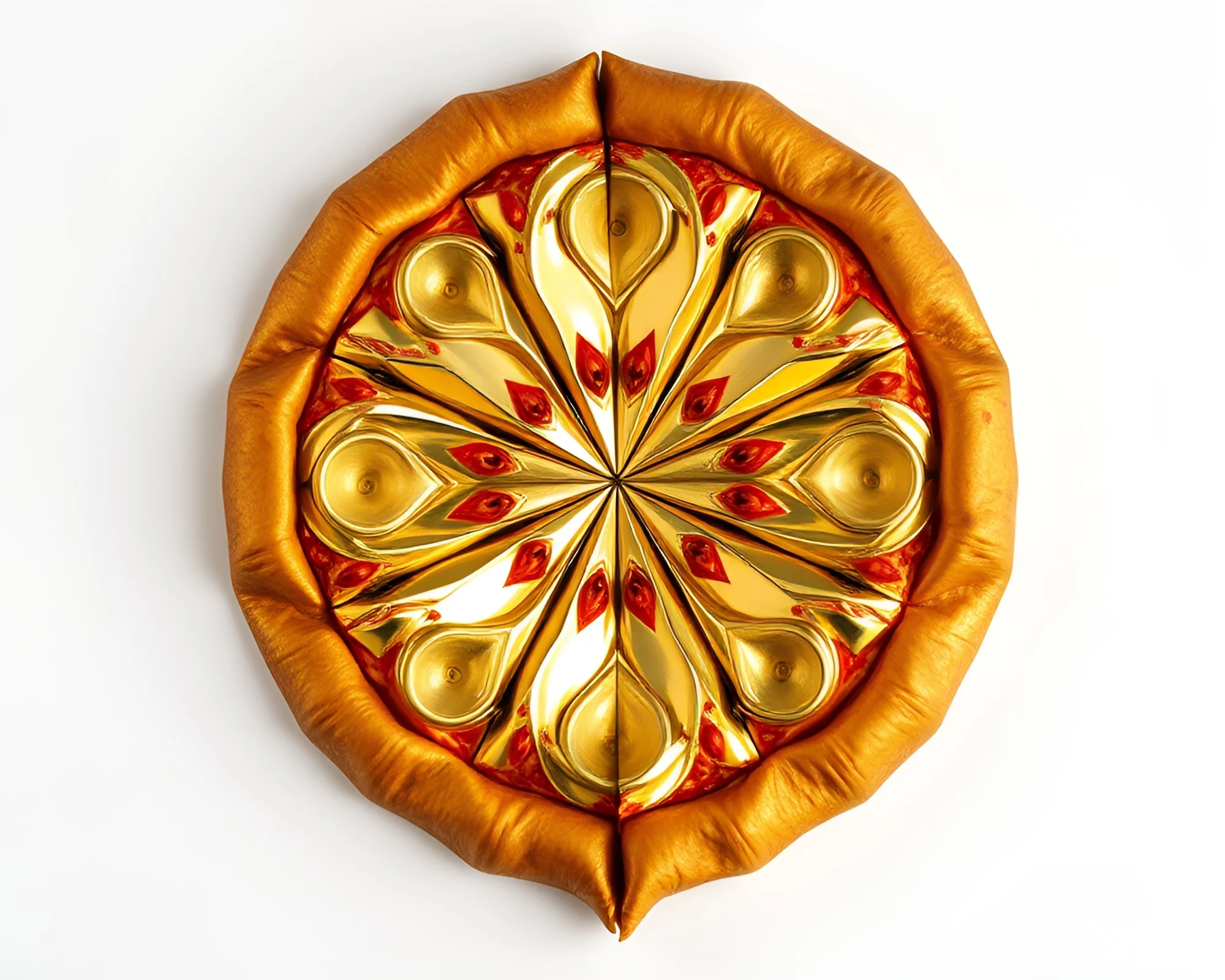 Pizza Slice Mirror Origami Art