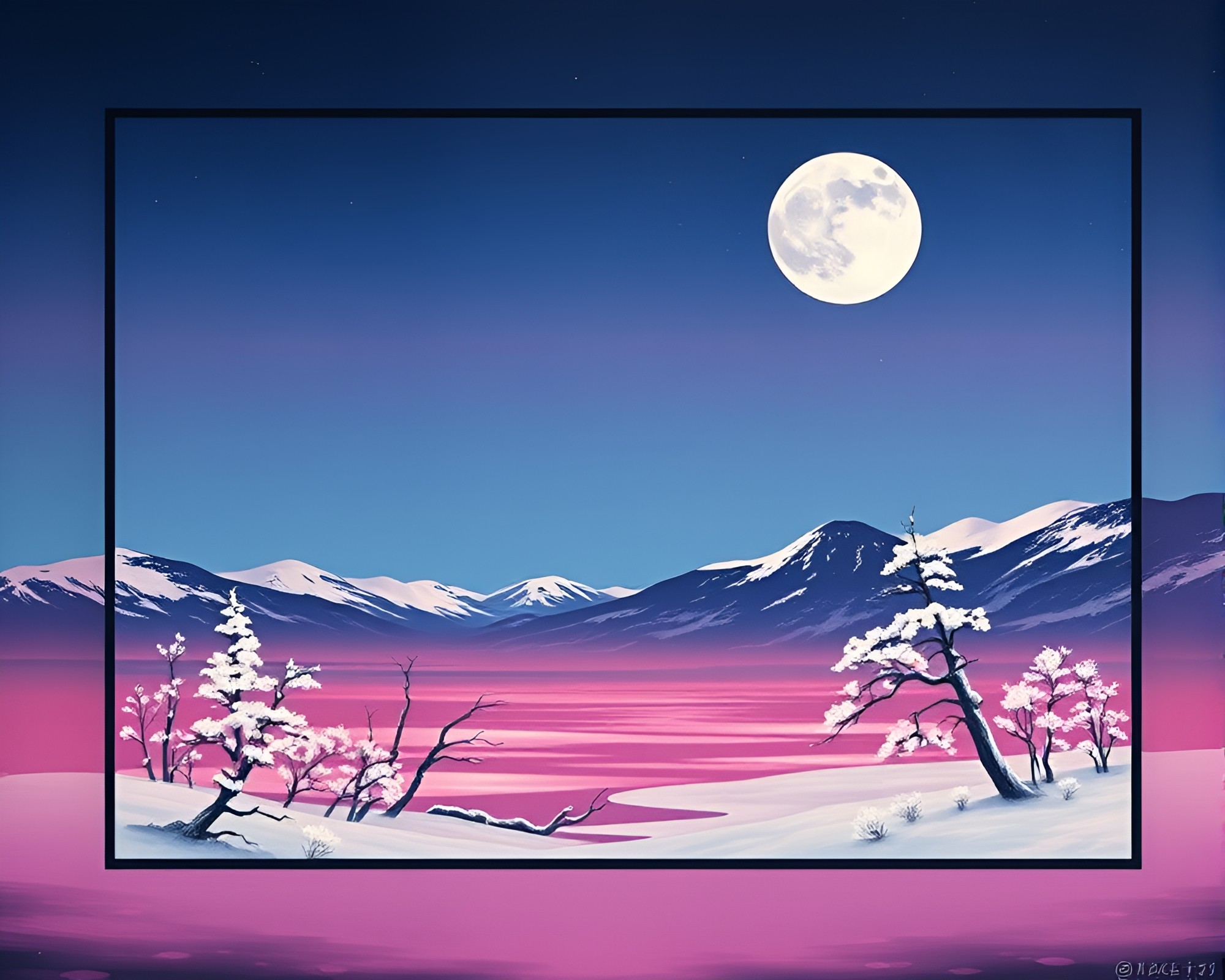 Intricate Calligraphy within Silk Kimono Frame at Twilight – free AI stock image