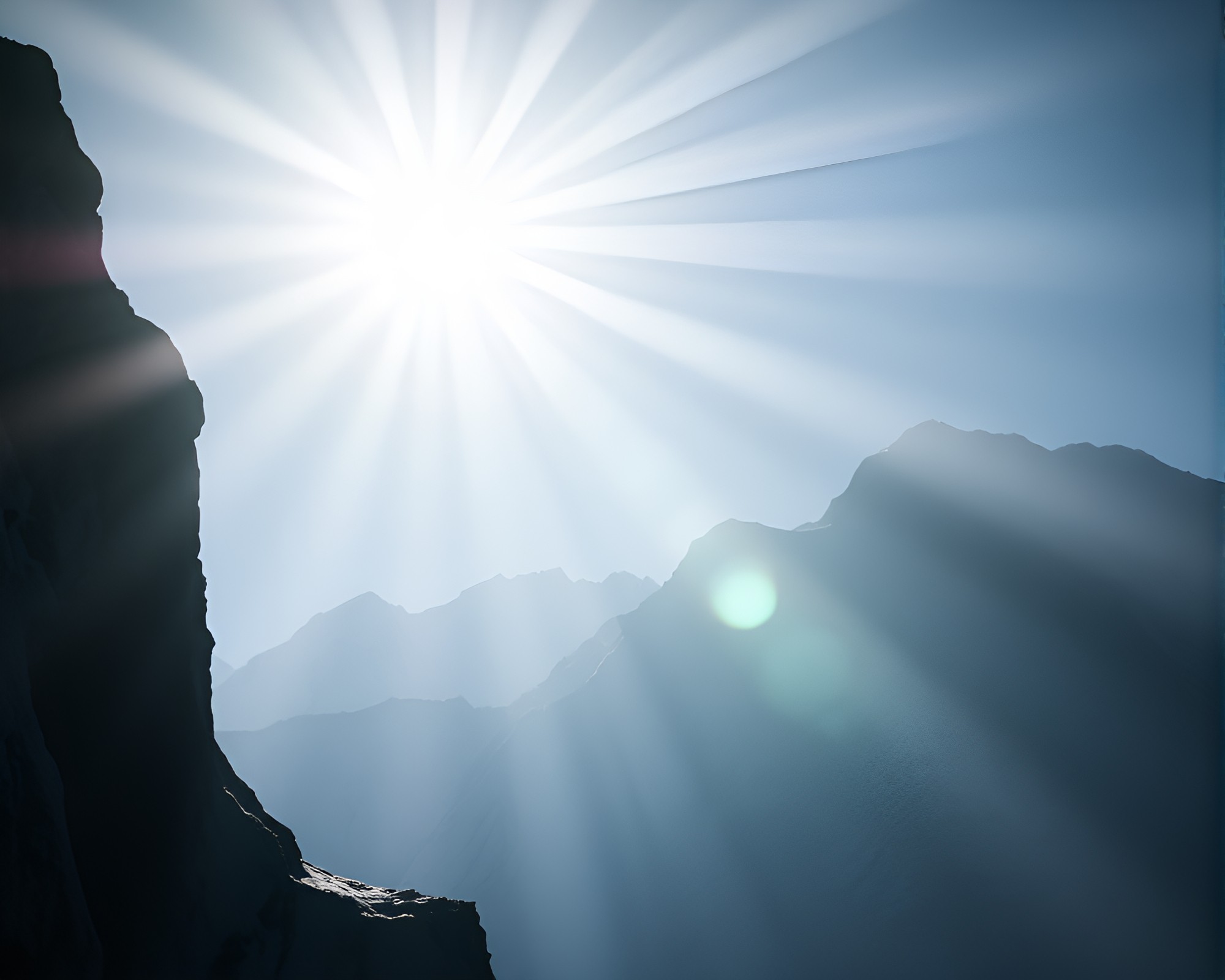 Ethereal Crown in Antarctic Blizzard with Lens Flare – free AI stock image