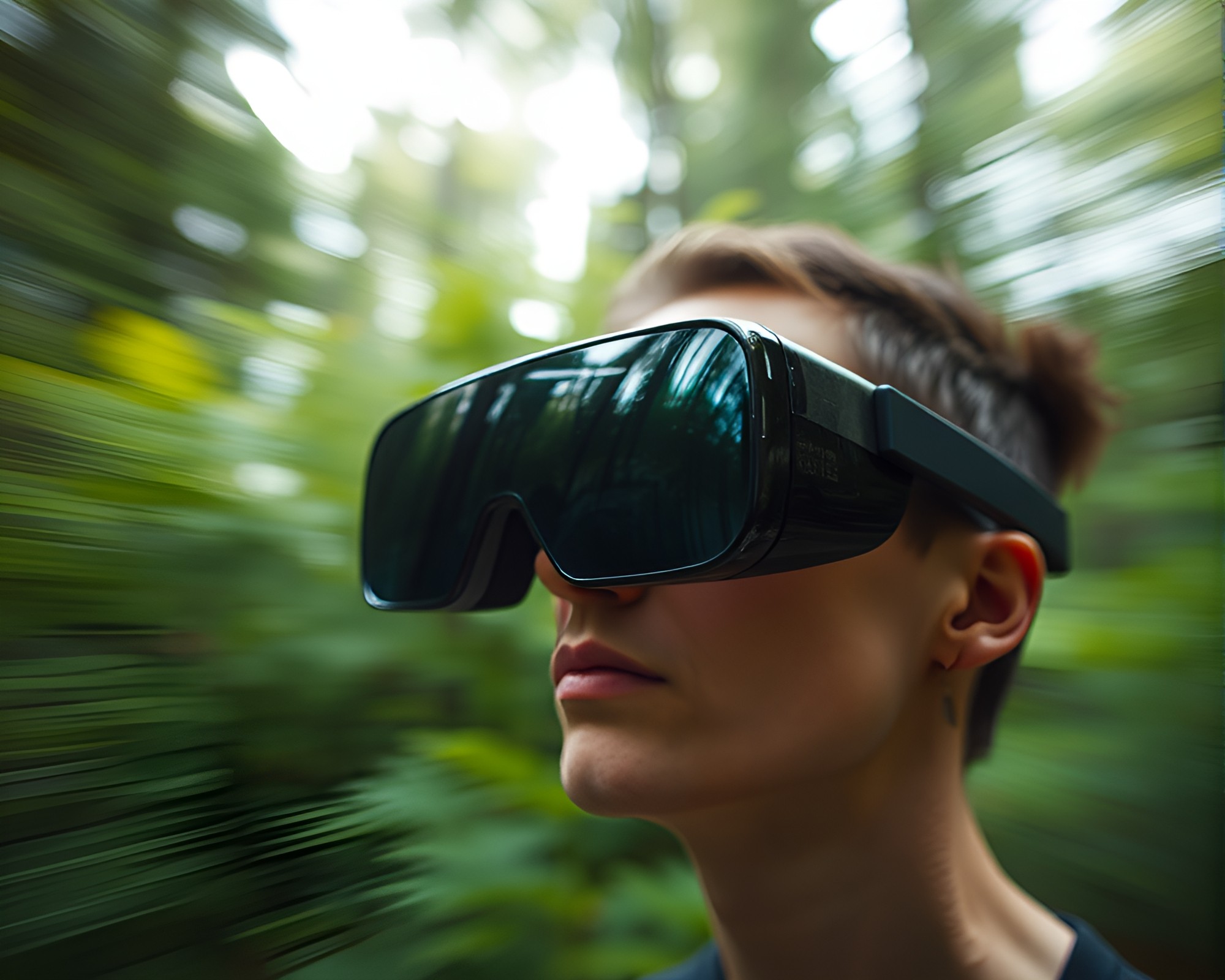 Augmented Reality Glasses in Enchanted Forest – free AI stock image