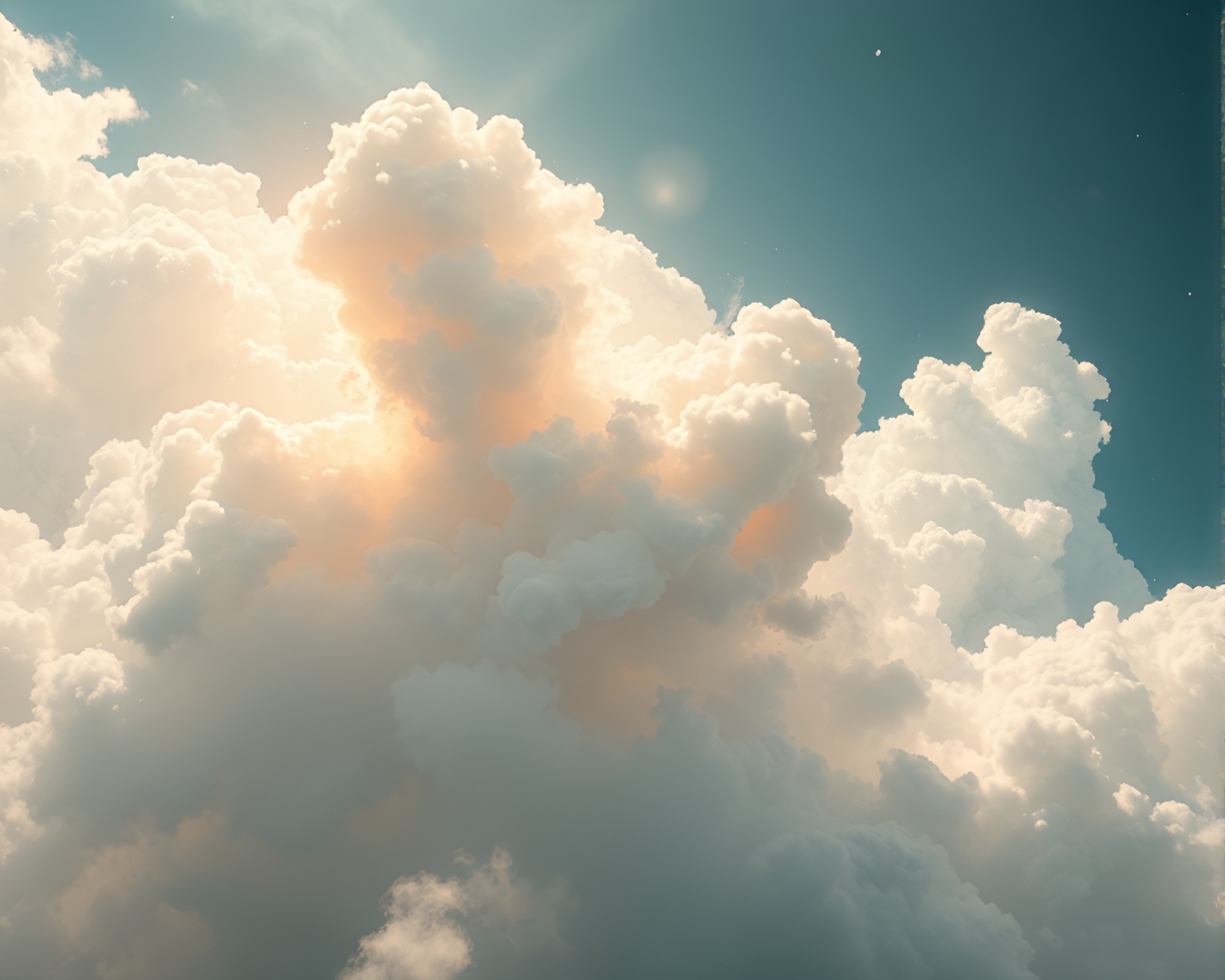 Explosion Cloud Bursting in Crystal Space Habitat – free AI stock image