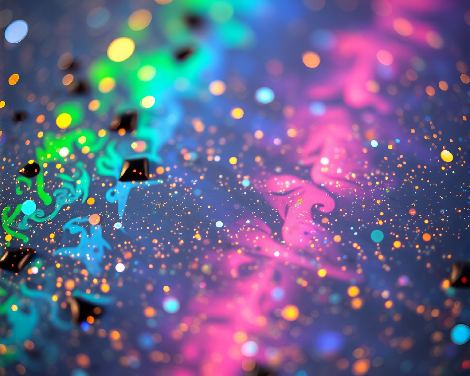 Antique Sextant with Holographic Stardust Compositions – free AI stock image
