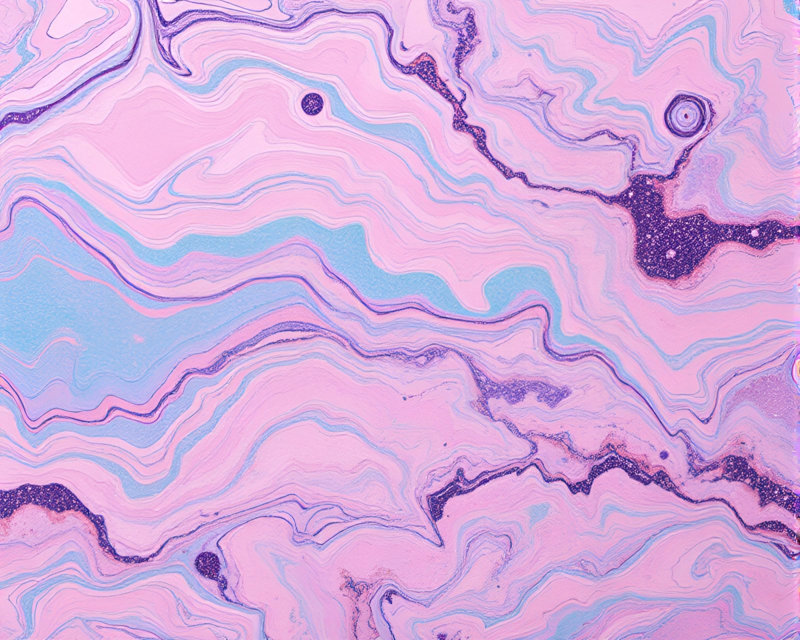 Abstract marbled cake in digital glitch style