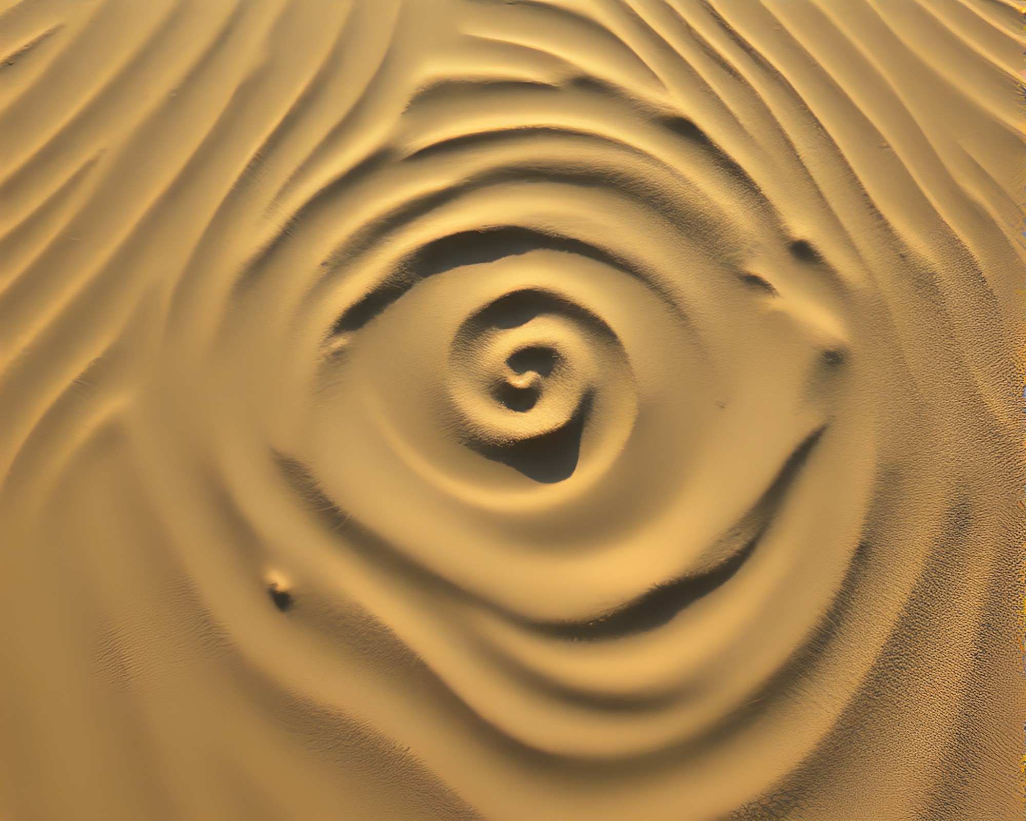 Leviathan in Sand Swirl Pattern with High-Key Lighting – free AI stock image