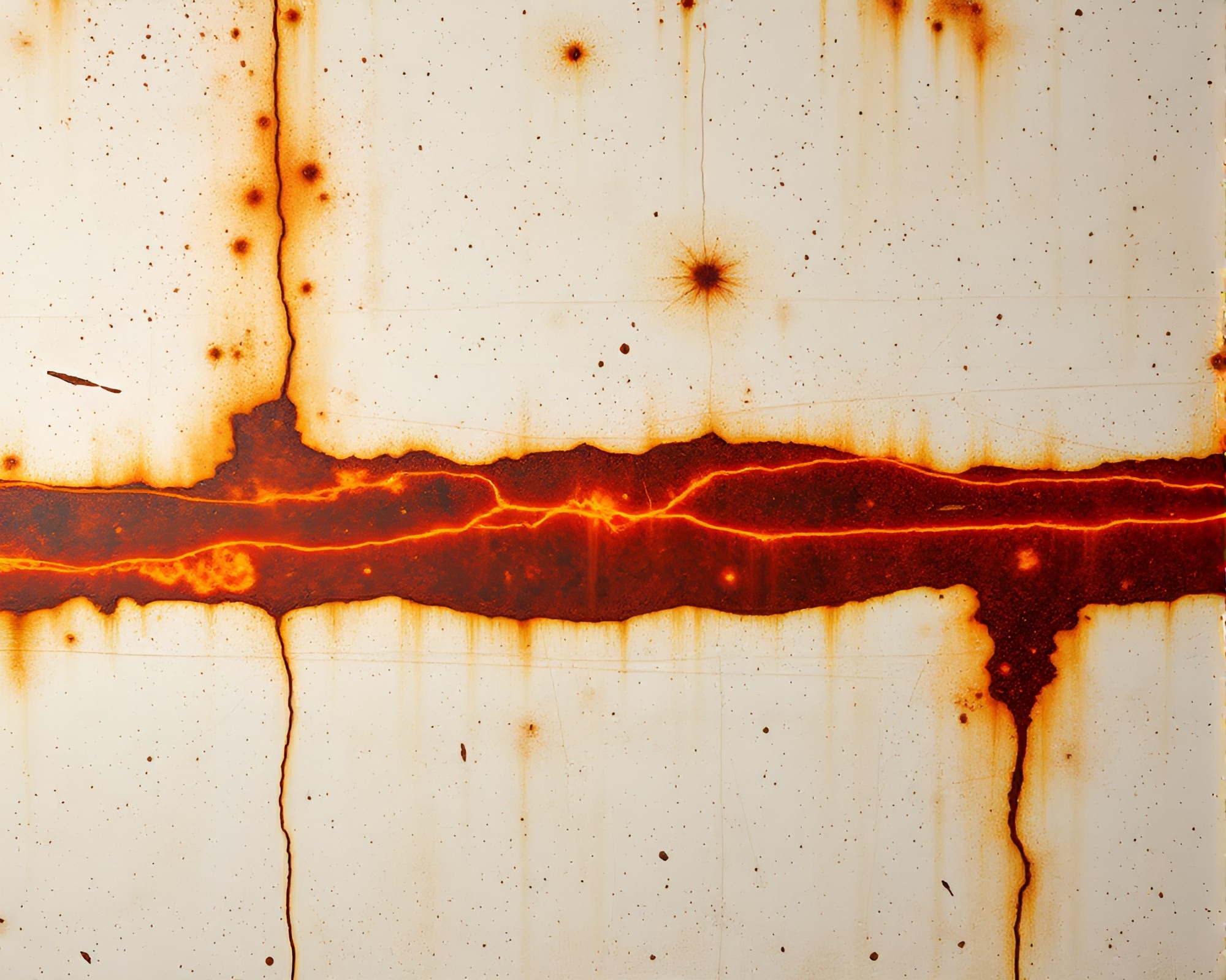 Phoenix Rising Amid Rust Stain Streaks and Light Leaks – free AI stock image