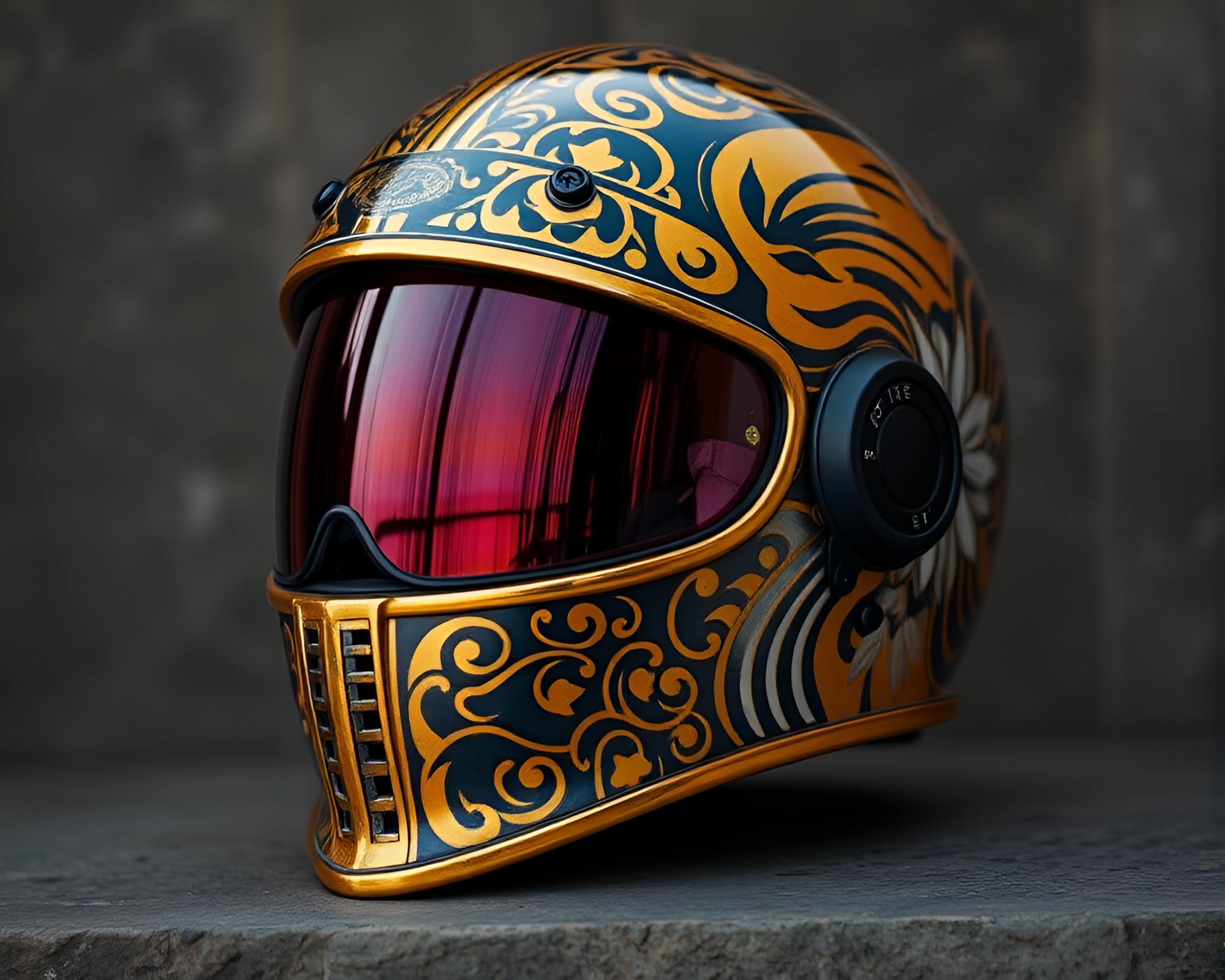 Savannah Warrior with Sgraffito Helmet in Chromatic Light – free AI stock image