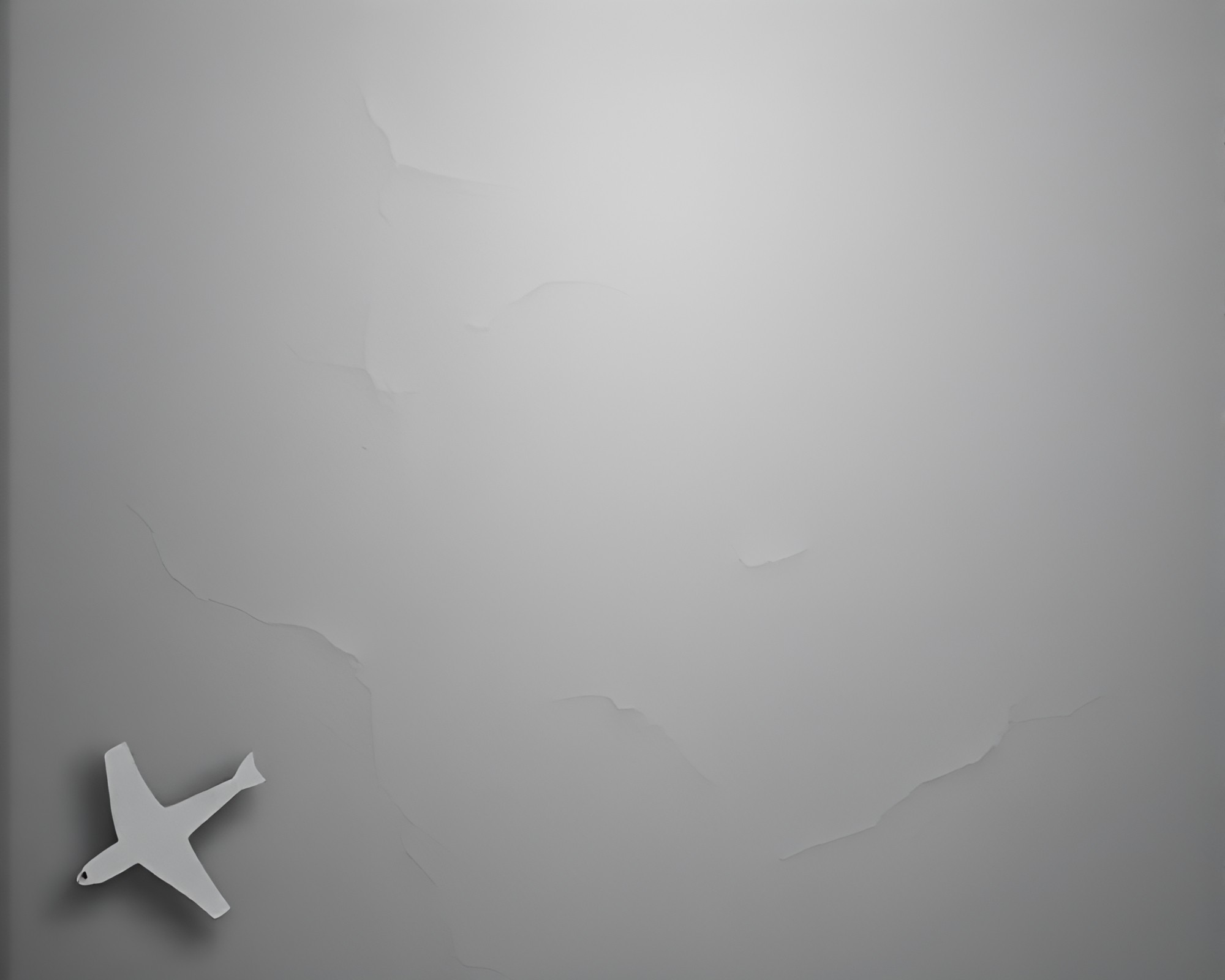 Vintage Paper Airplane in Eerie Basement Light – free AI stock image