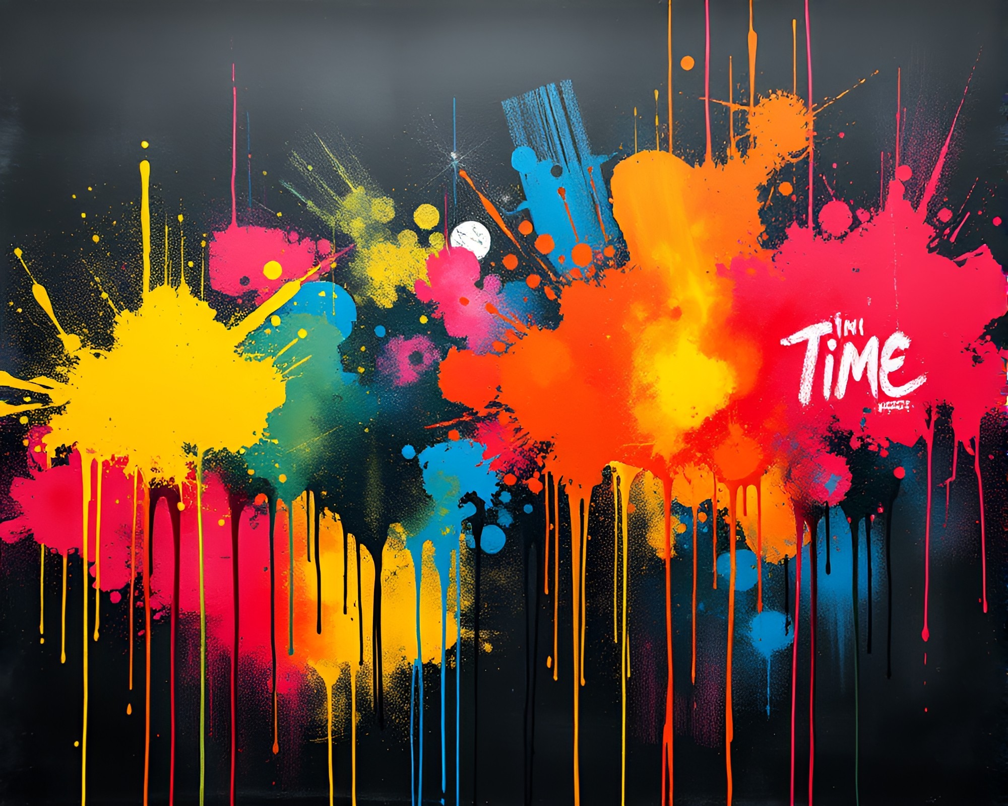 Graffiti Time Warp – free AI stock image
