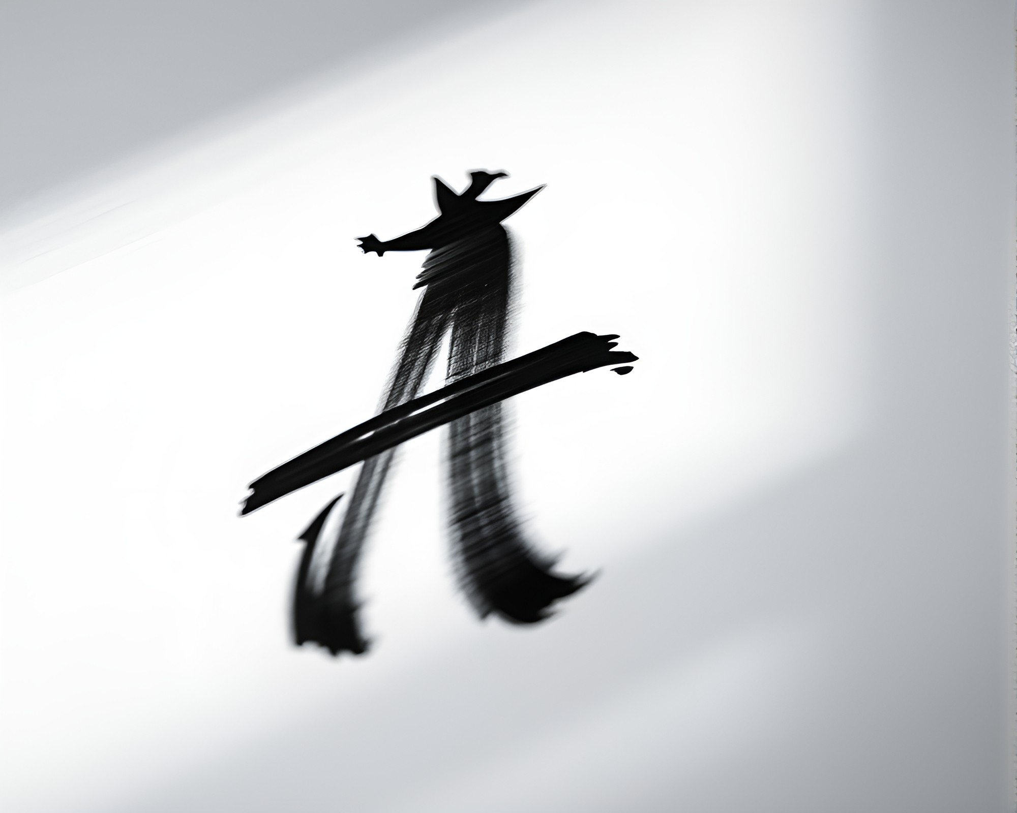 Dramatic Calligraphy Motion Blur Streaks – free AI stock image