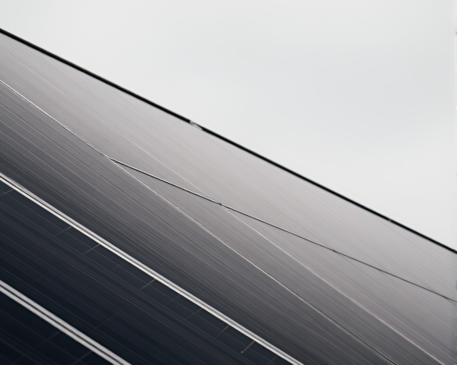 Tilted Solar Panels in Dim Earthly Light