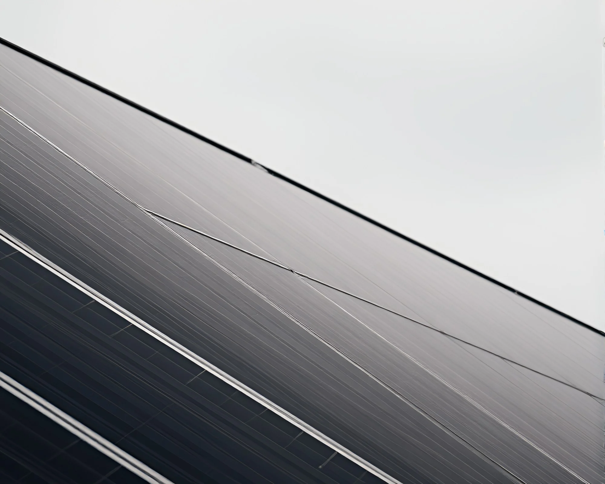 Tilted Solar Panels in Dim Earthly Light