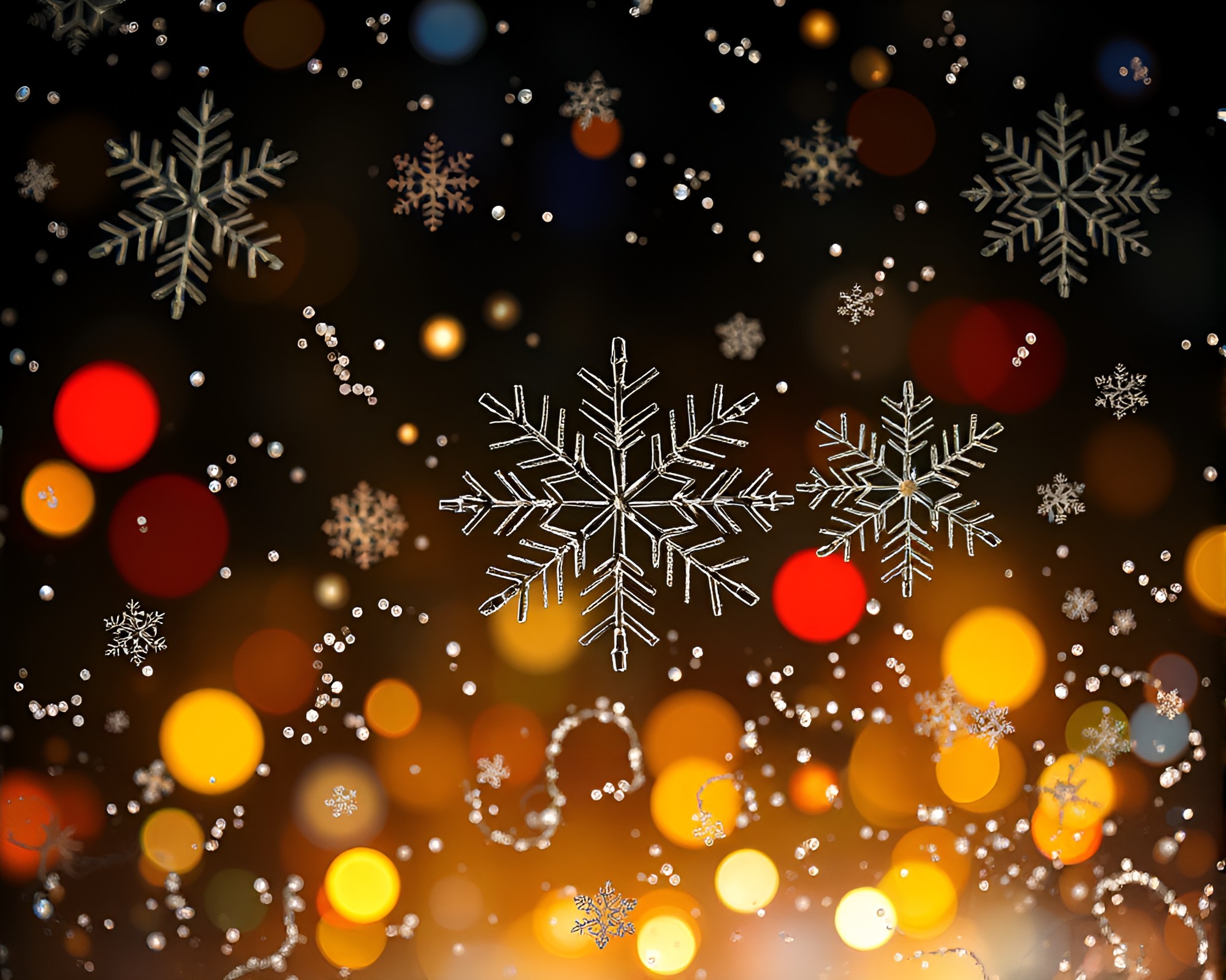 Snowflake Plateau Bathed in Light Leaks and Stained Glass – free AI stock image