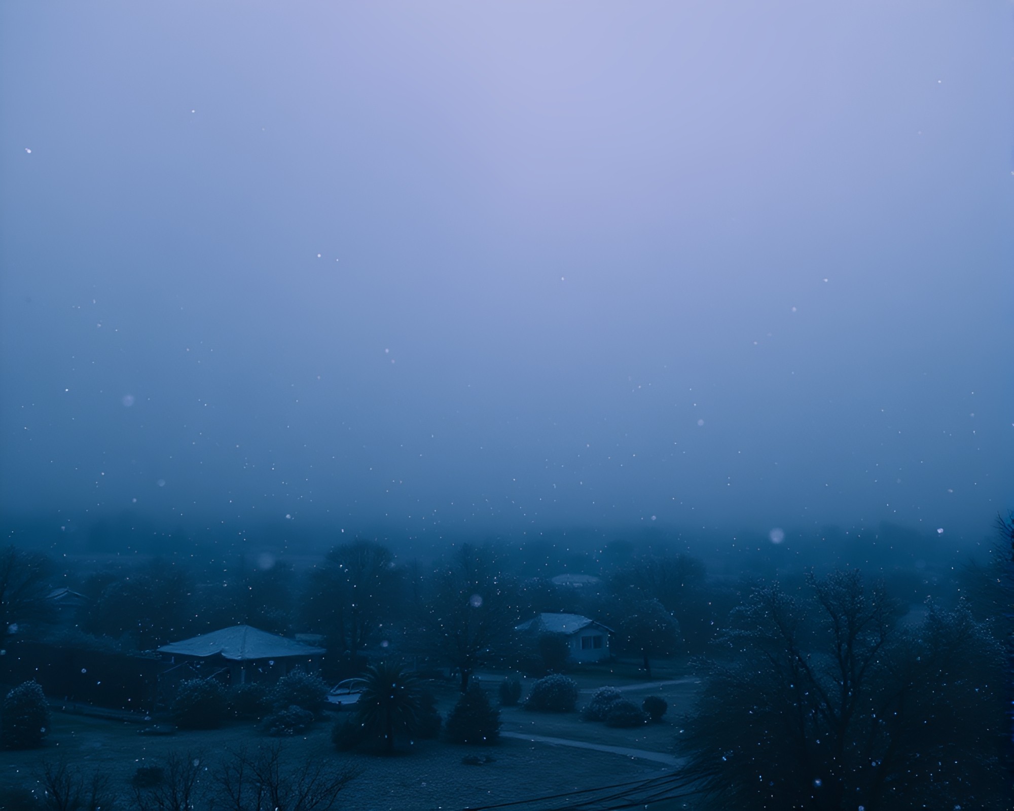 Neon Desert Mirage of Snowflake Fog – free AI stock image