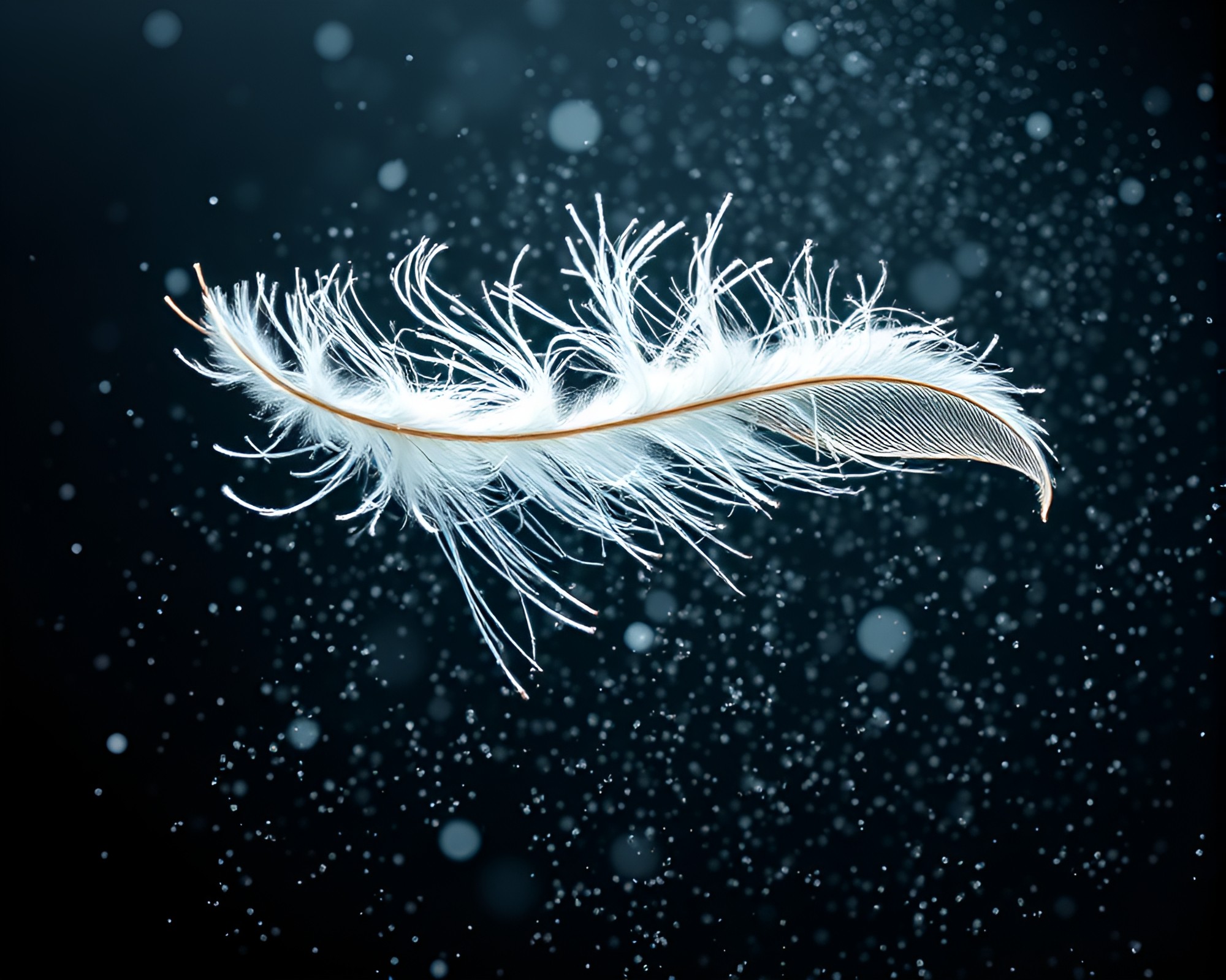Feather Dusting in Apple Cider Glow – free AI stock image