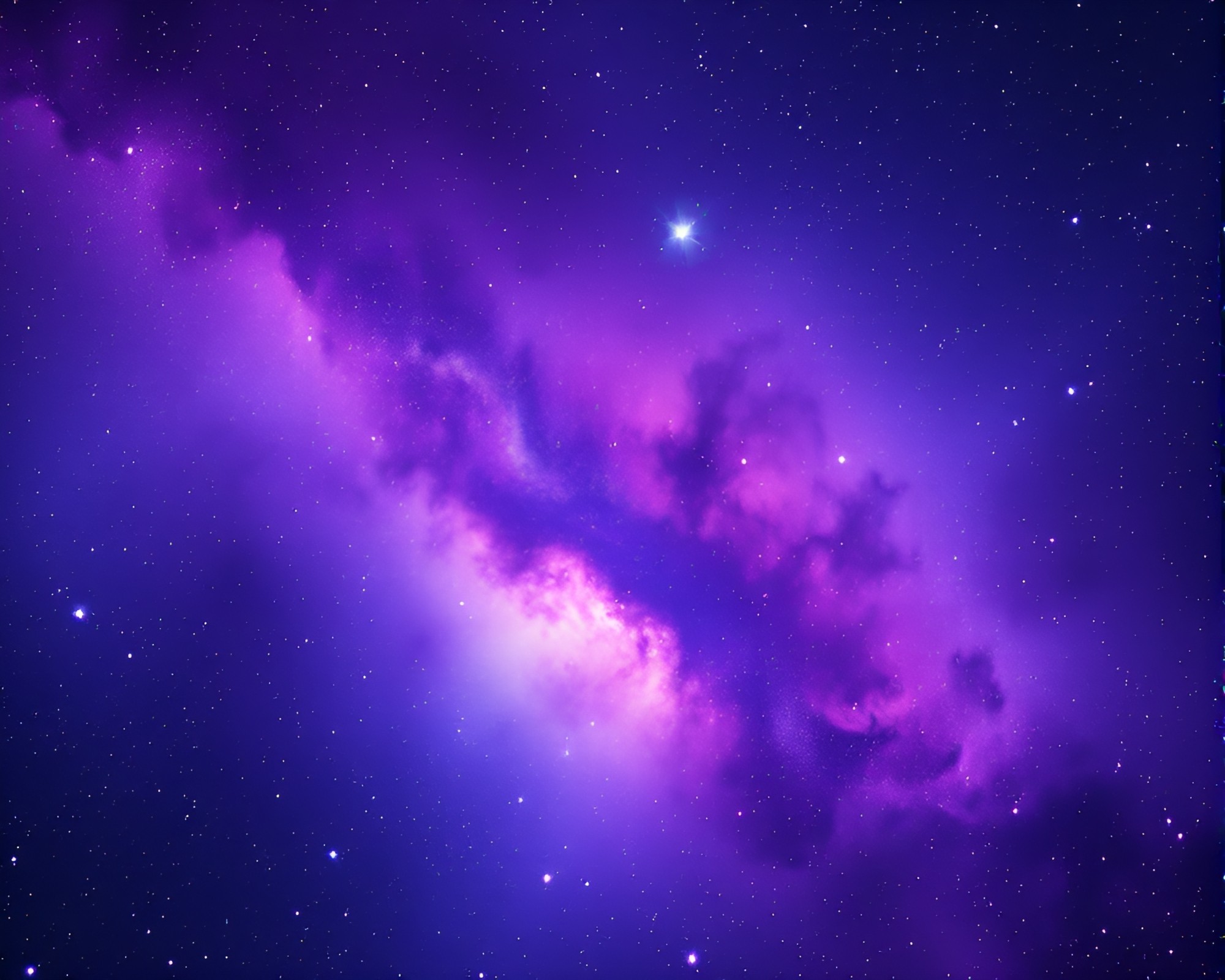 Celestial Nebula in Ultraviolet: Depth Layering Composition – free AI stock image