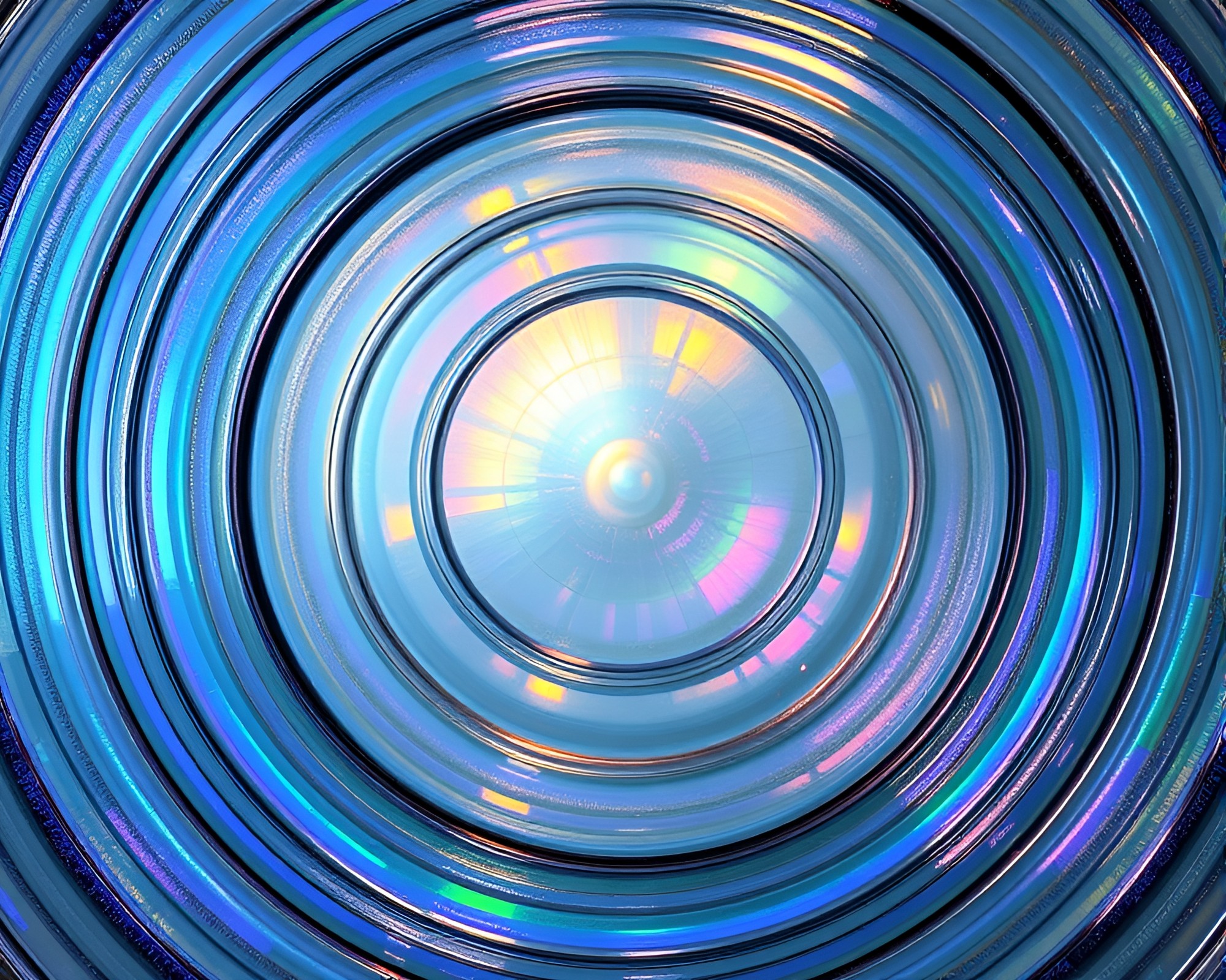 Murano Glass Abstract Concentric Circles Underpainting – free AI stock image