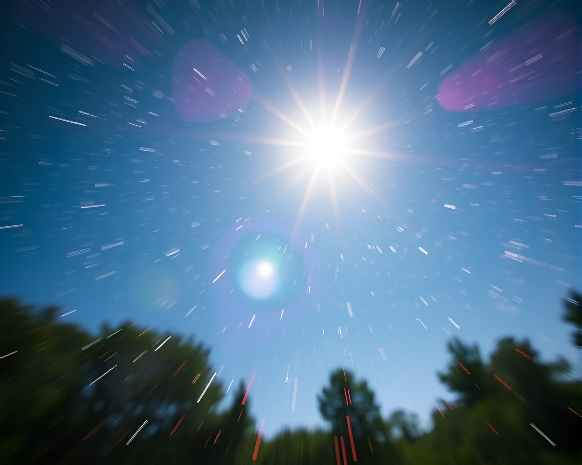 Jetpack Adventure in Starlit Lens Distortion – free AI stock image