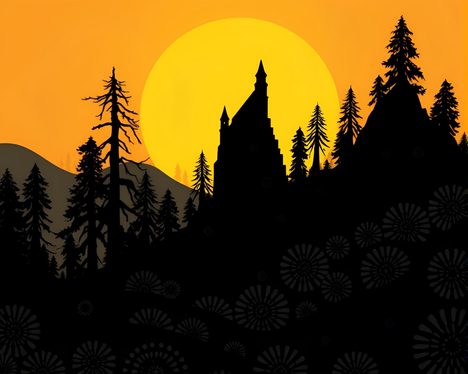 Majestic dwarf figure against intricate cool dawn designs