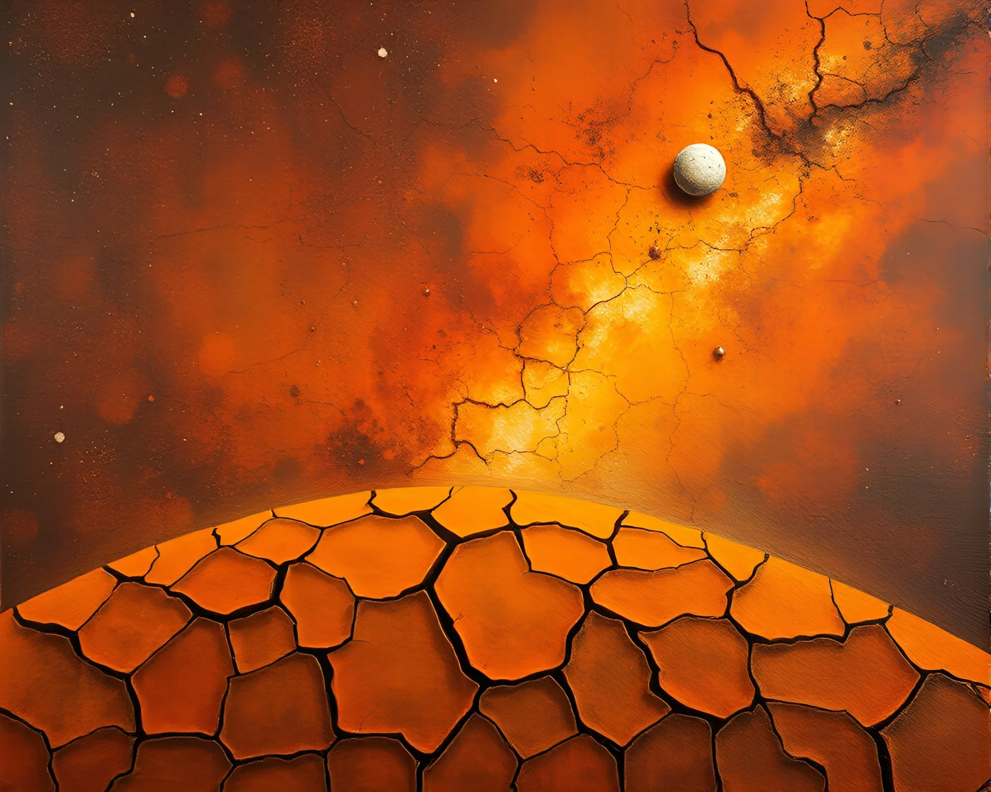 Cracked Earth Portal to Parallel Universe