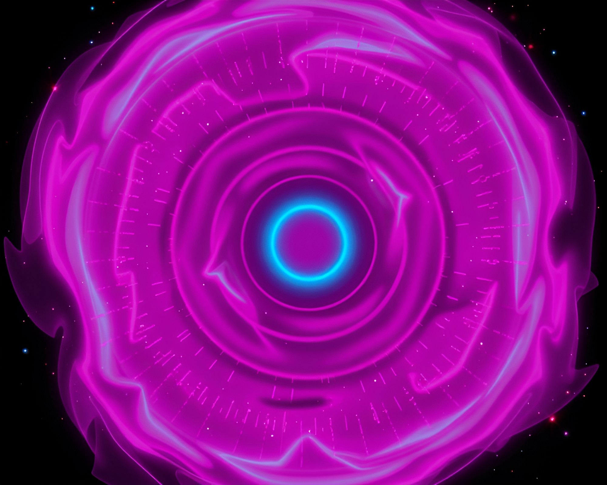 Quantum Fluctuations in Magenta Punch Medium Shot – free AI stock image