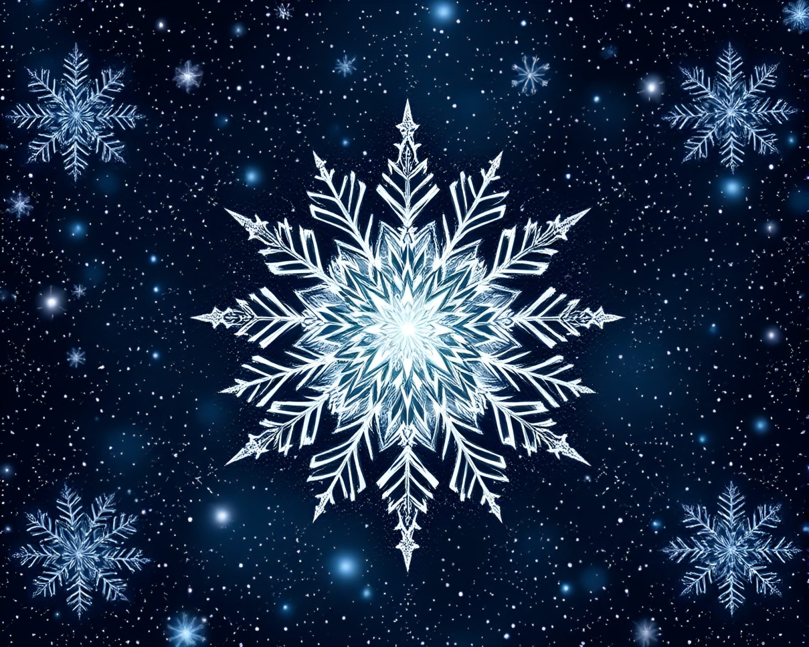Manga-style illustration of intricate sacred geometry with snowflake motifs