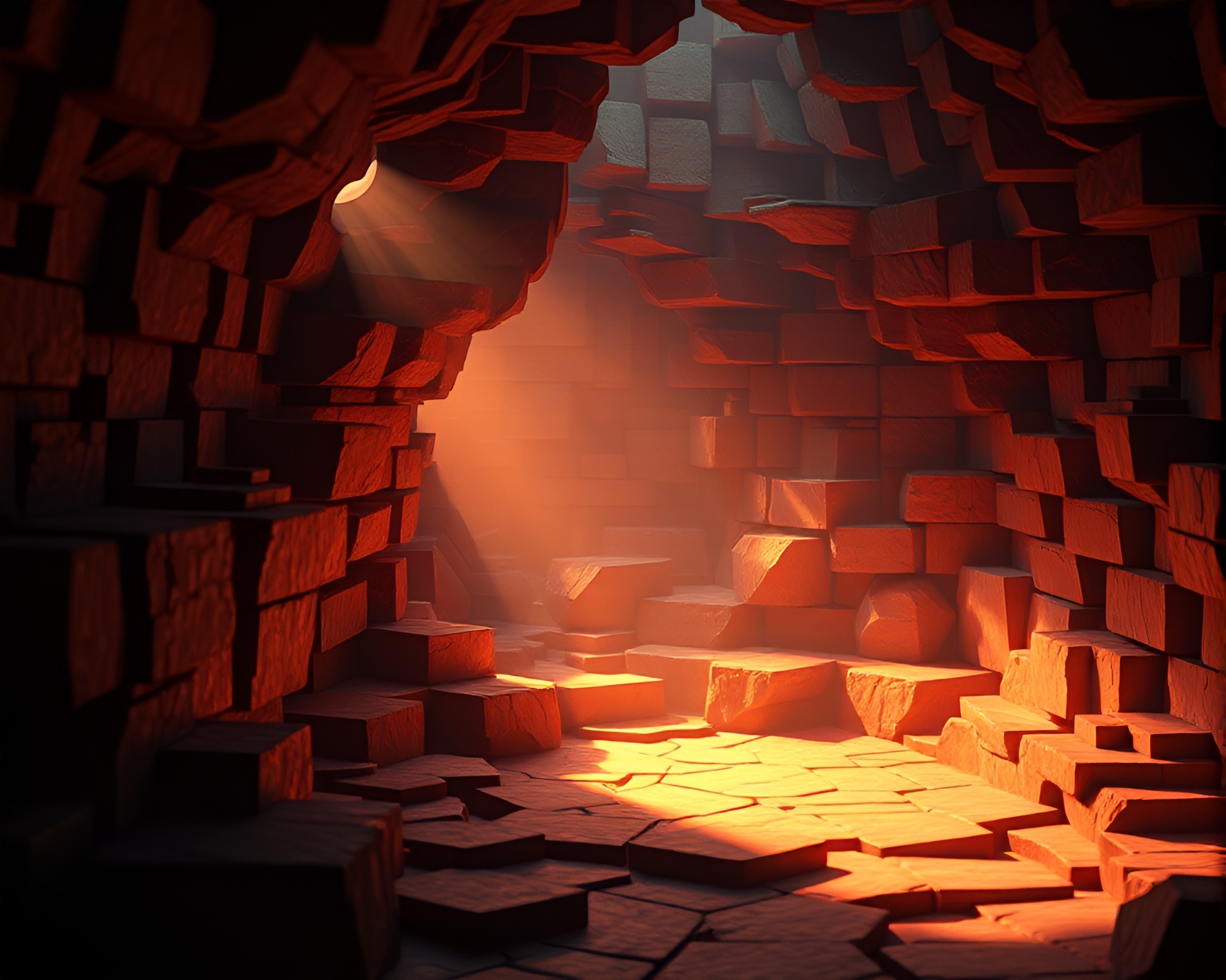 Fantasy Dream Journal Voxel Scene – free AI stock image