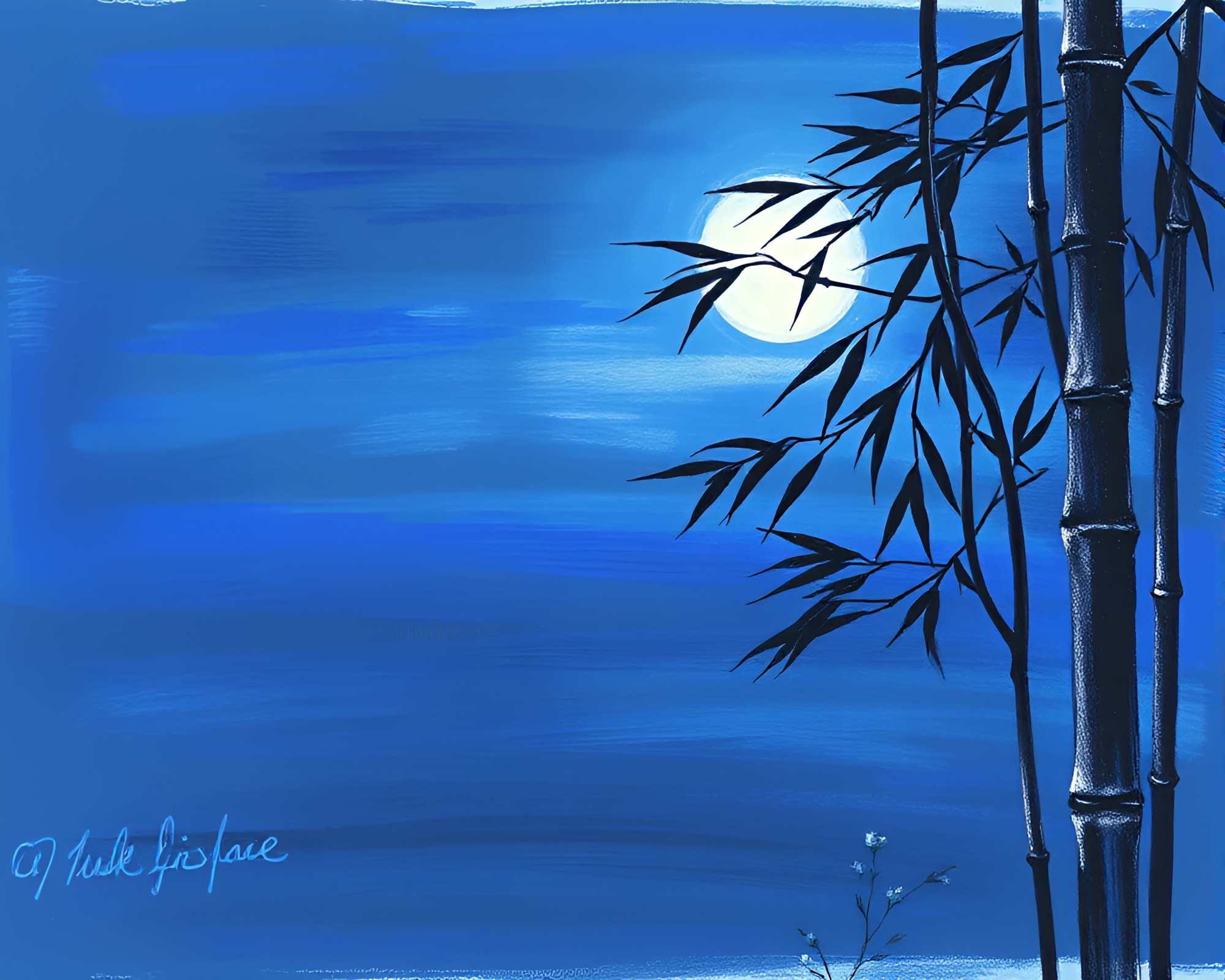 Twilight Melody: Bamboo Flute Serenade at Dusk – free AI stock image