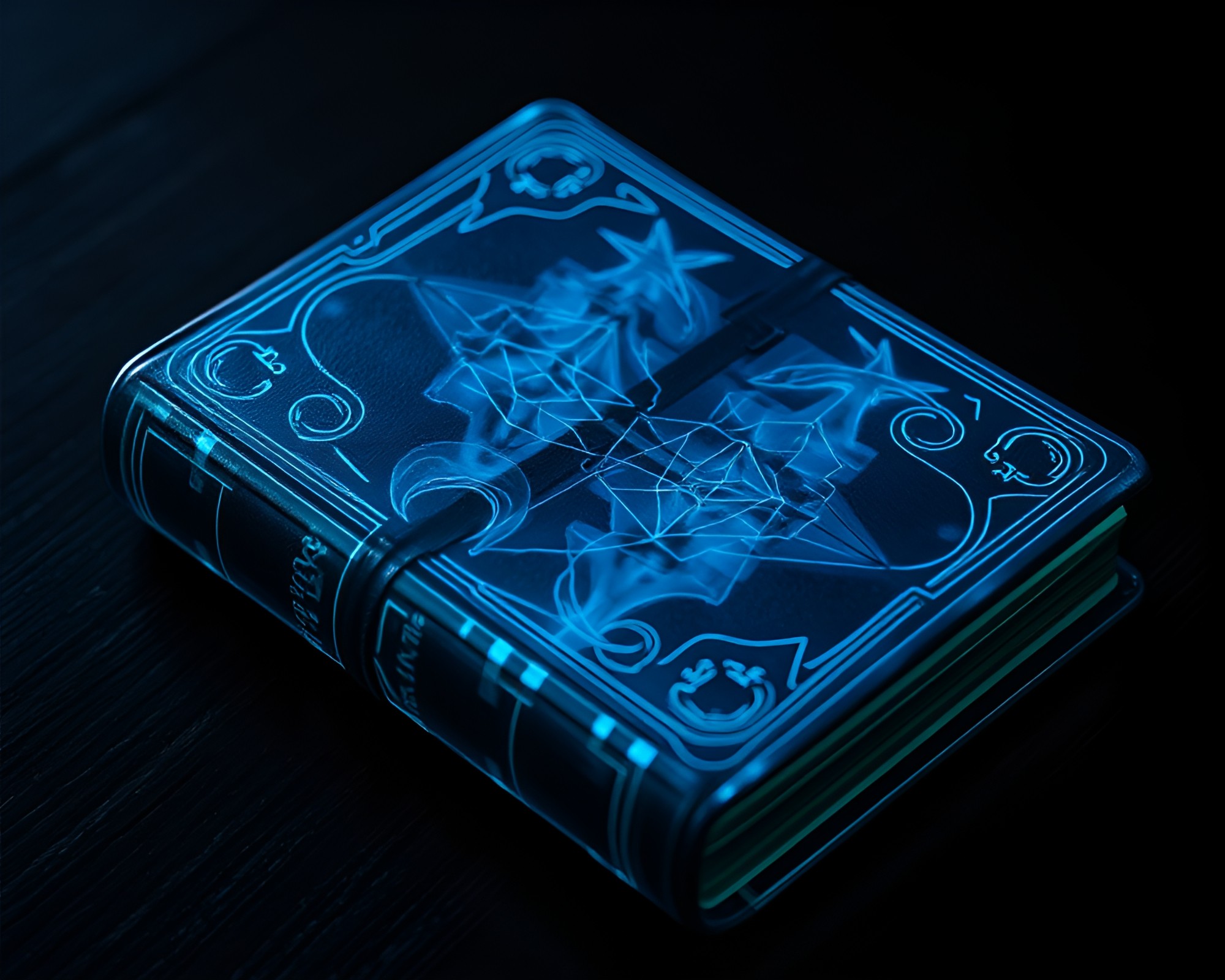 Leather-bound Diary in X-Ray Bird’s Eye View – free AI stock image