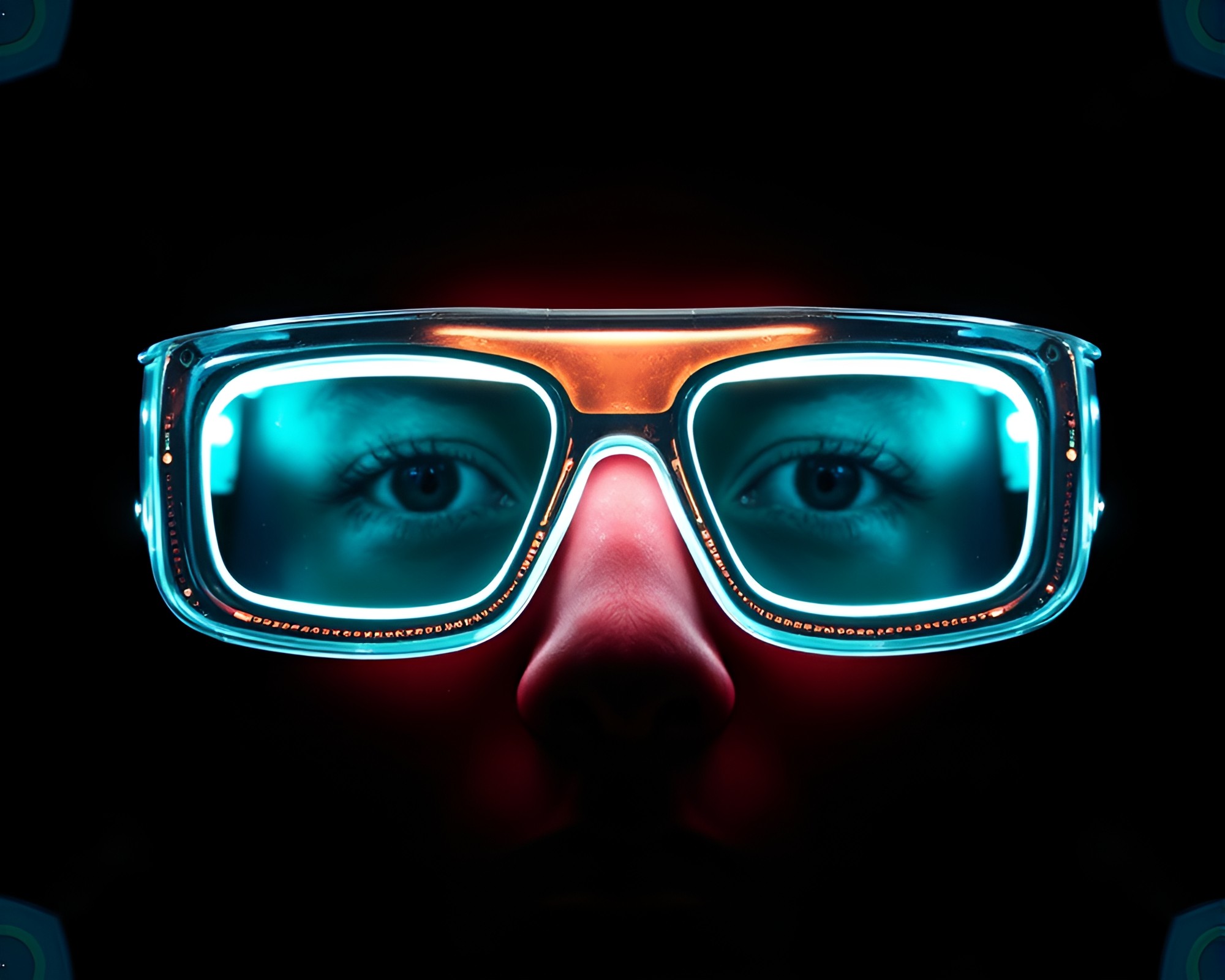 Ethereal Film Reel with Augmented Reality Glasses – free AI stock image