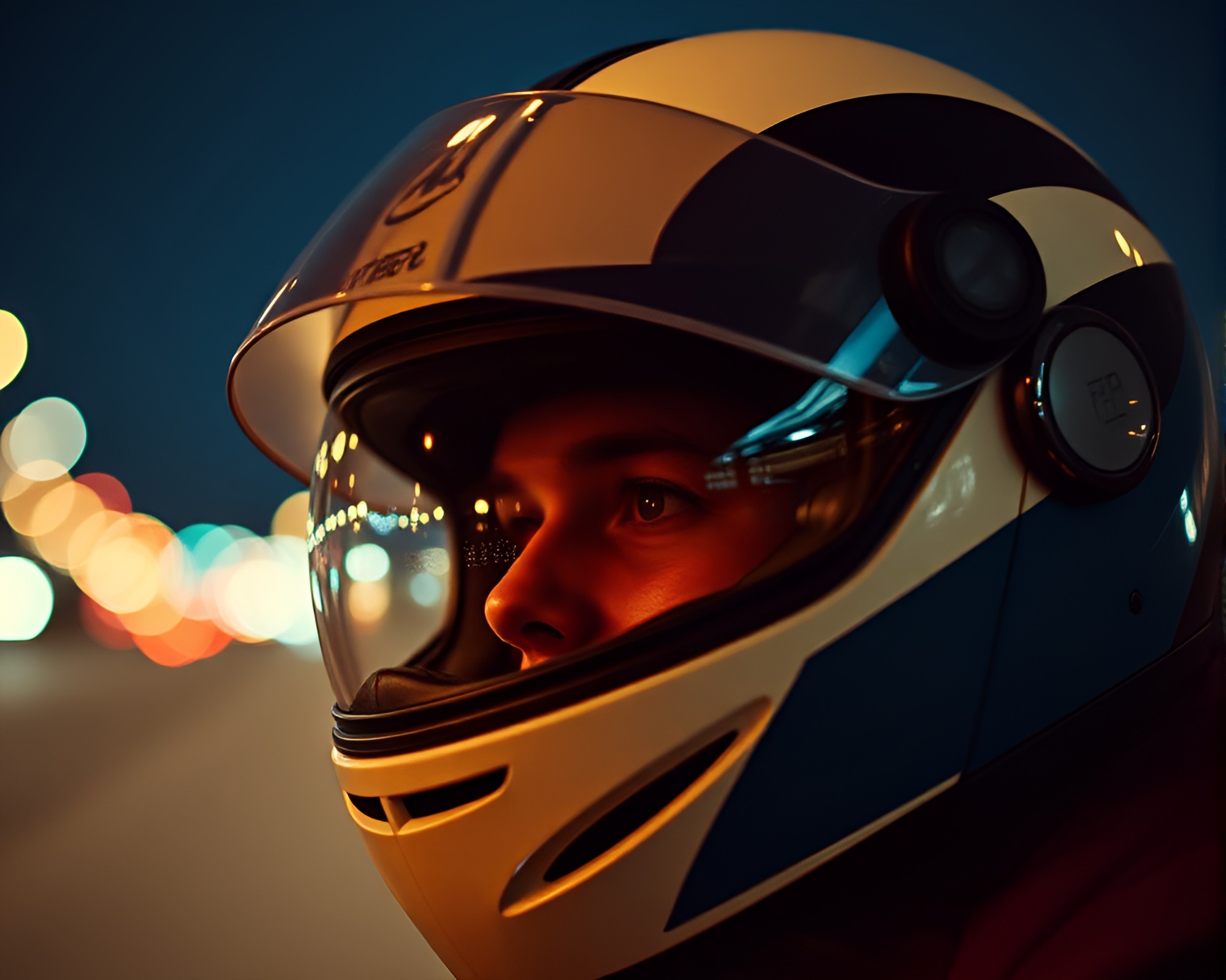 Vintage Helmet in Retro Stereograph Composition – free AI stock image