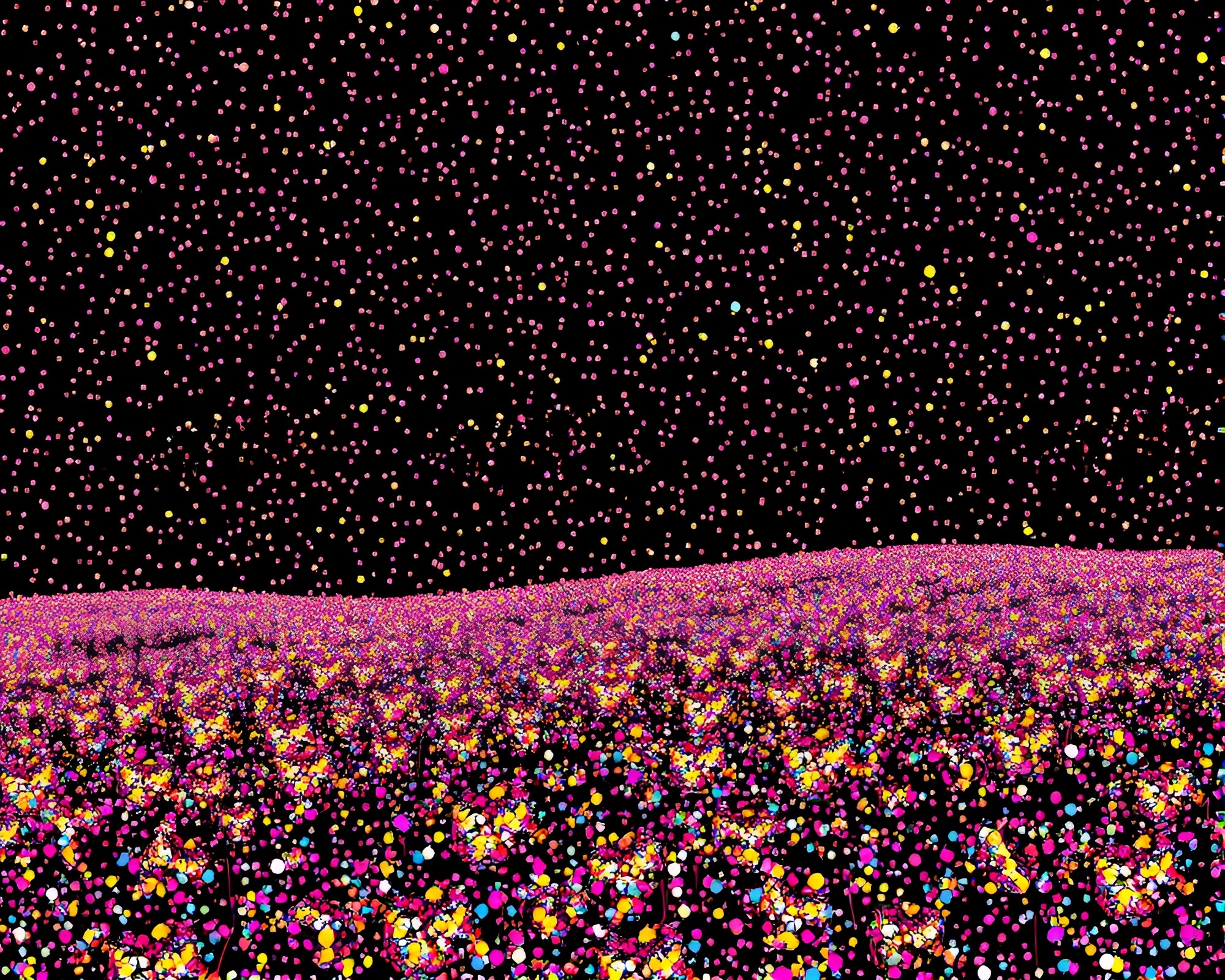 Halftone Tundra Confetti: Artistic Northern Landscape – free AI stock image