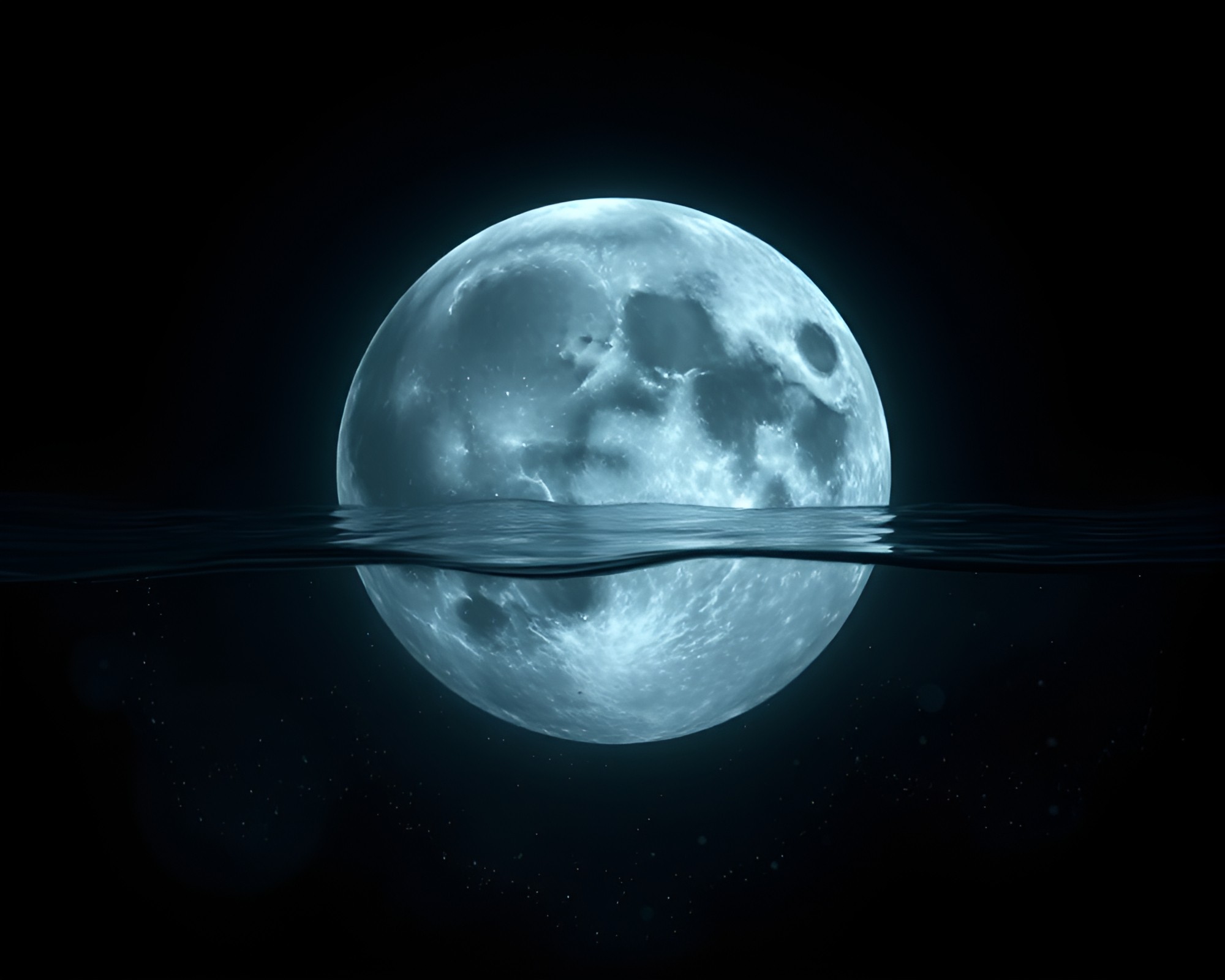 Submerged Fiber Optics in Holographic Grayscale Submarine – free AI stock image