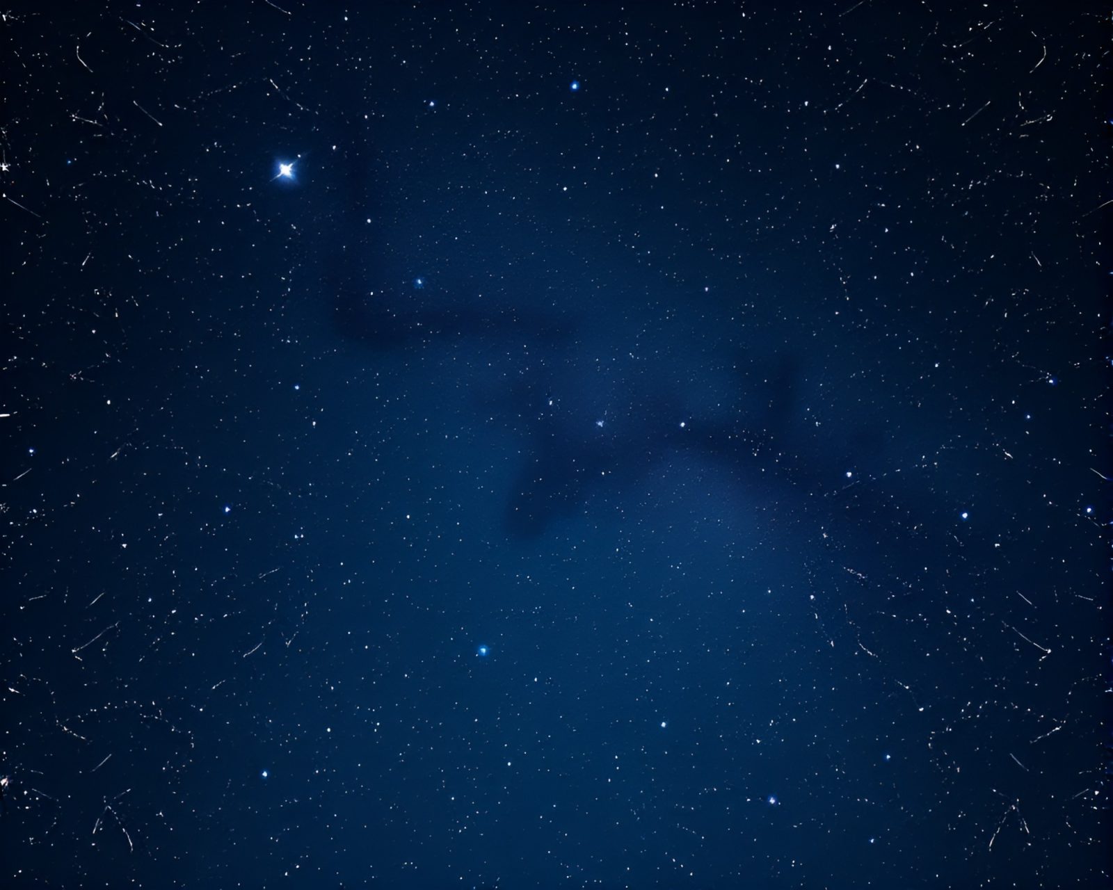 Medical illustration of satyr in night sky surrounded by leaf veins