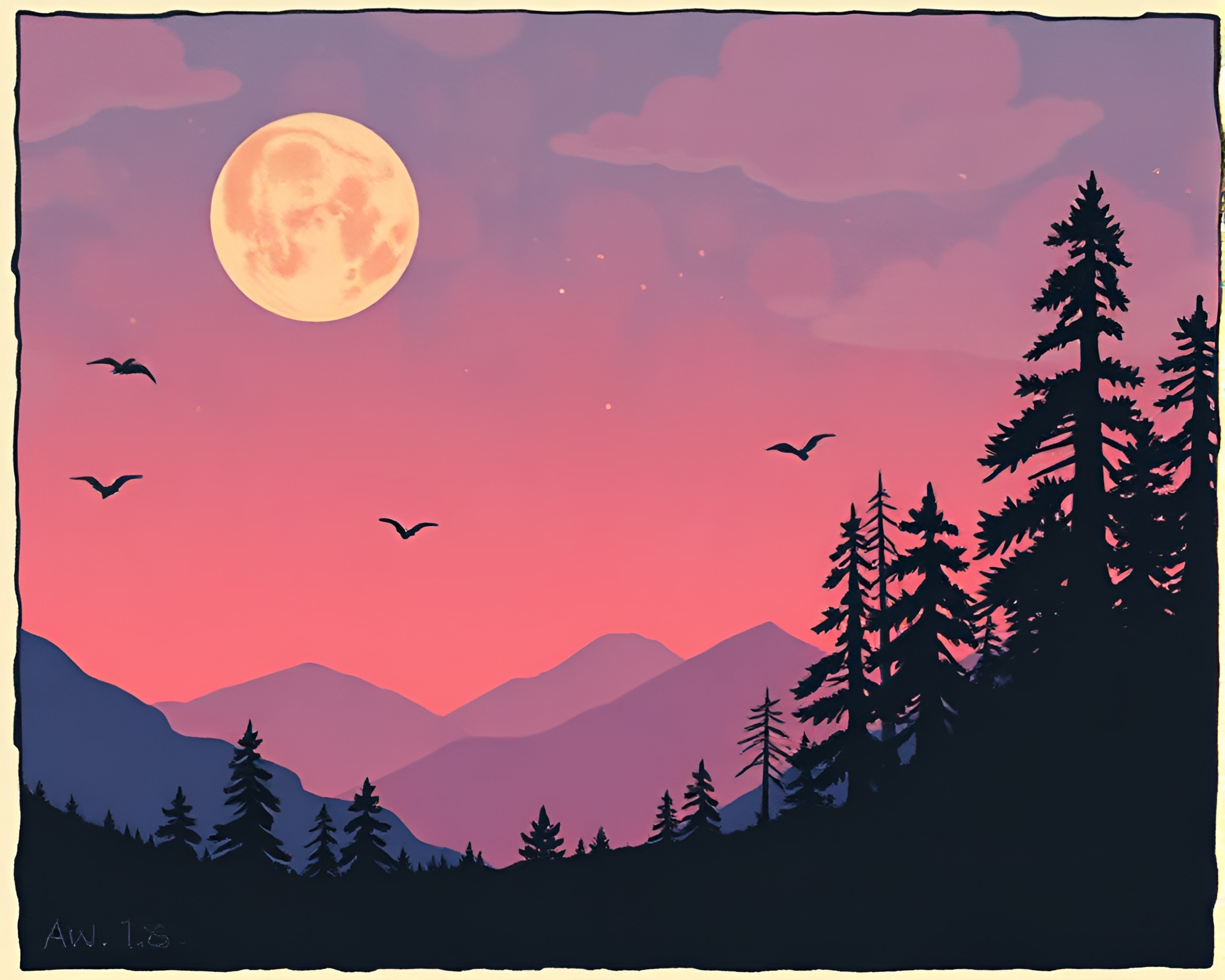 AI Dream Journal Woodblock Print – free AI stock image