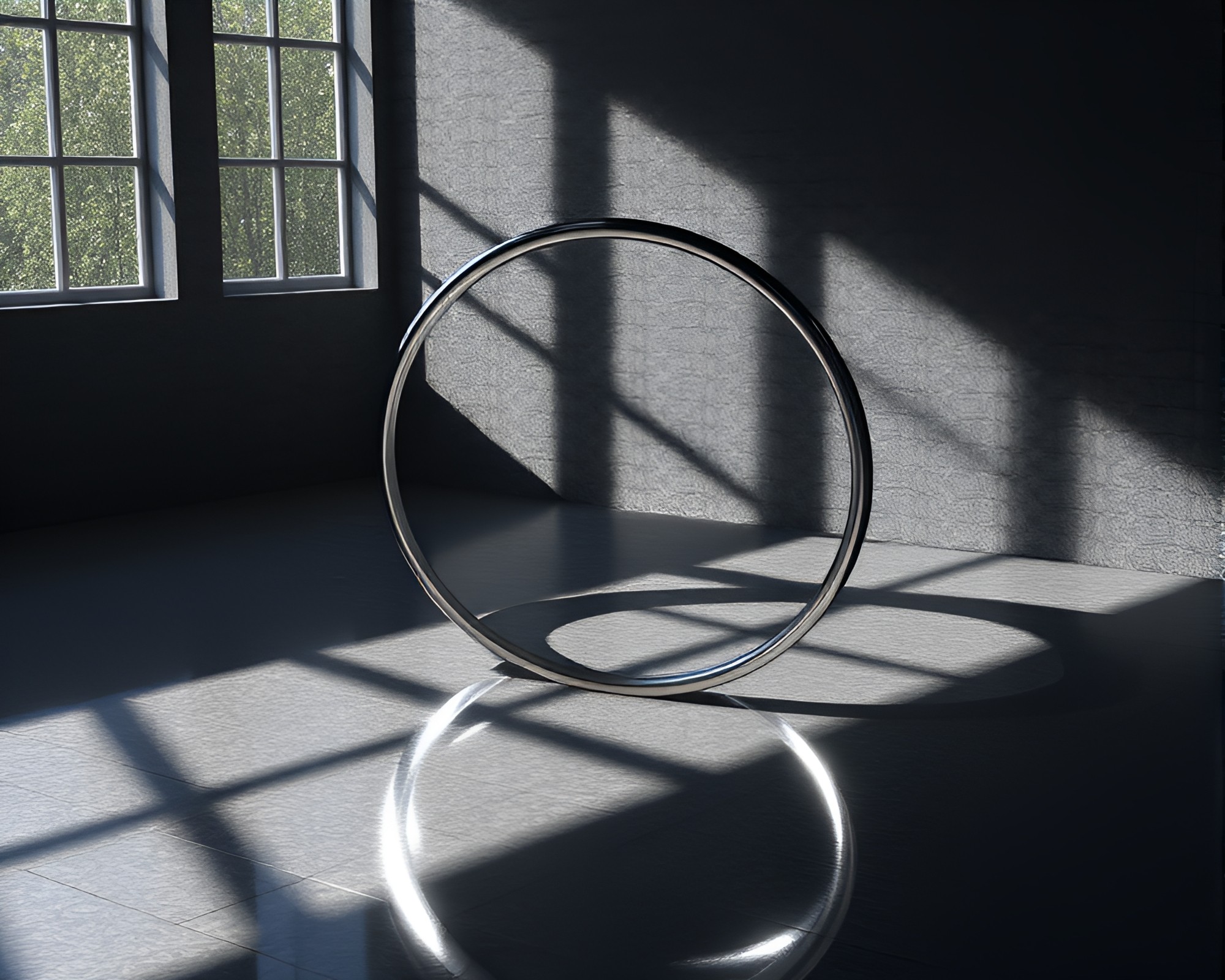 Enchanted Magic Circle Shadows CGI Render – free AI stock image