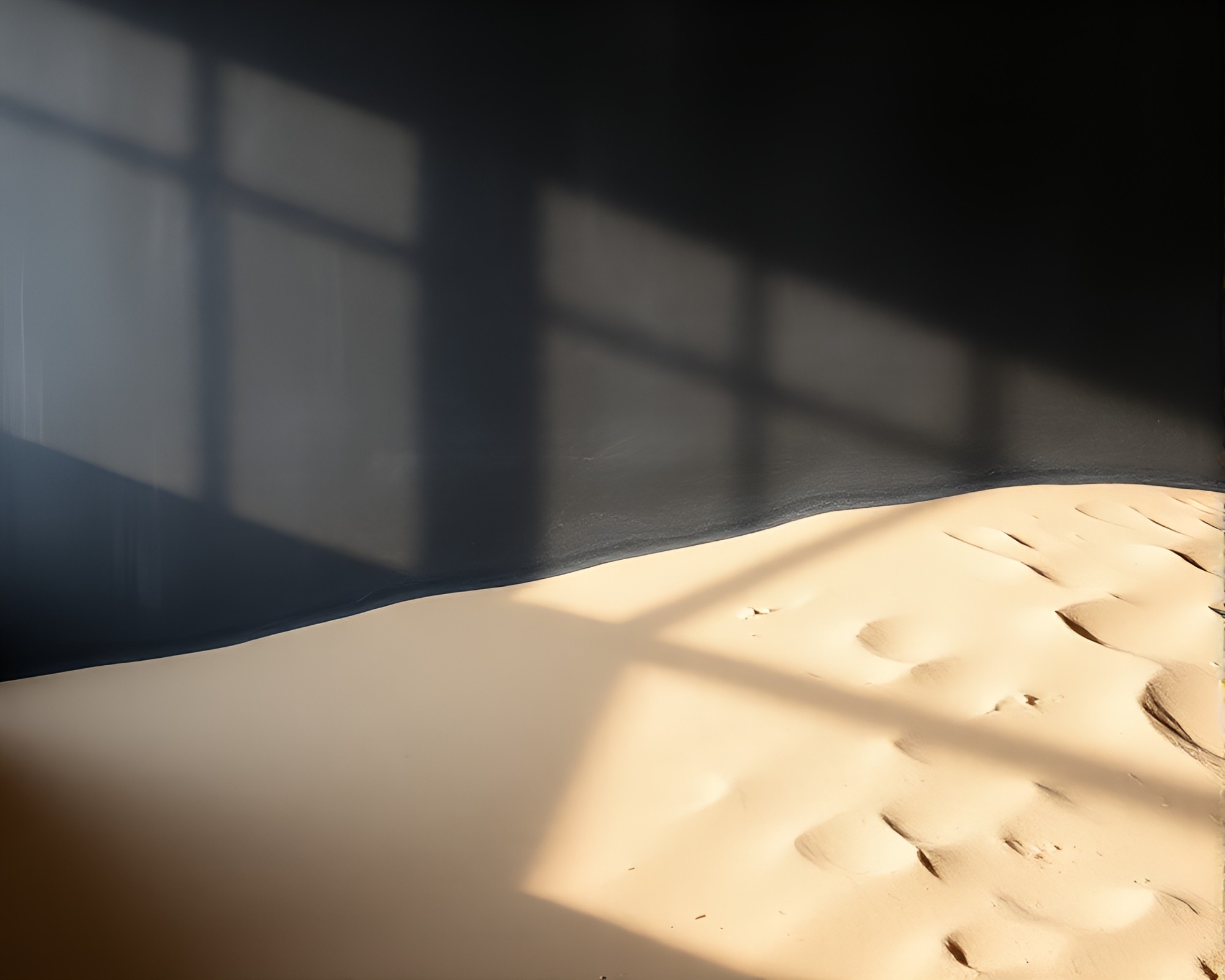 Chalkboard Sand Dune Shadow Chiaroscuro Composition – free AI stock image
