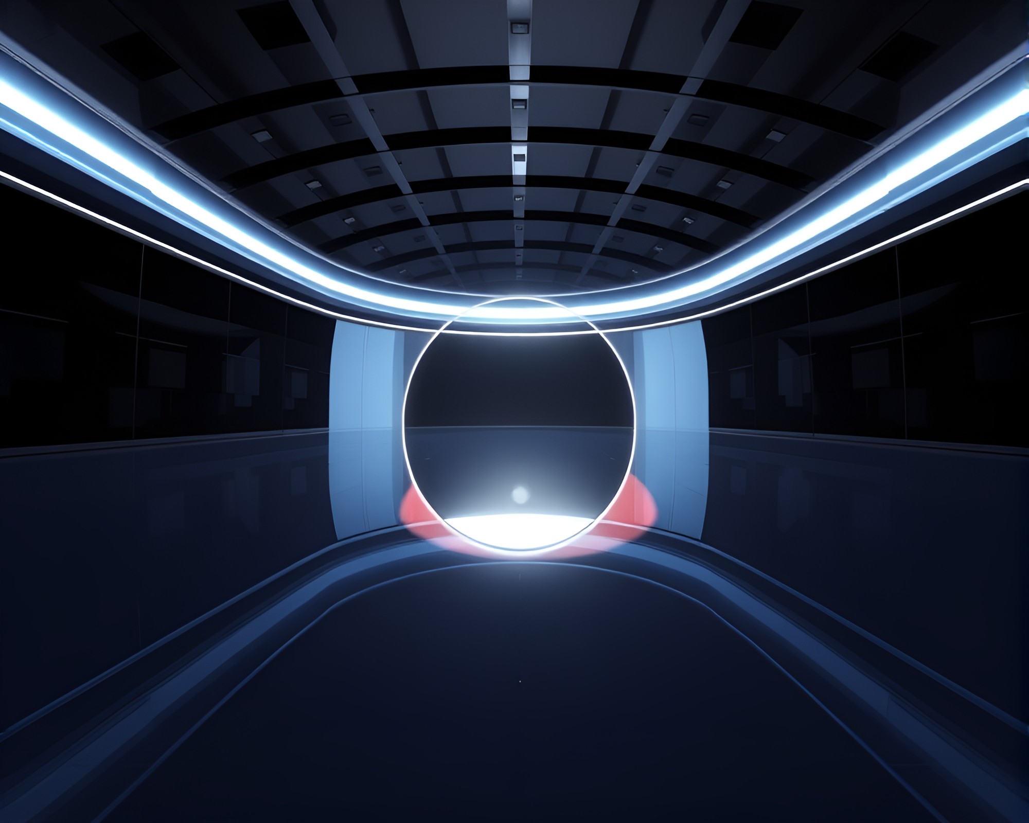 Virtual Reality Eclipse: Futuristic Flat Design Reflections – free AI stock image