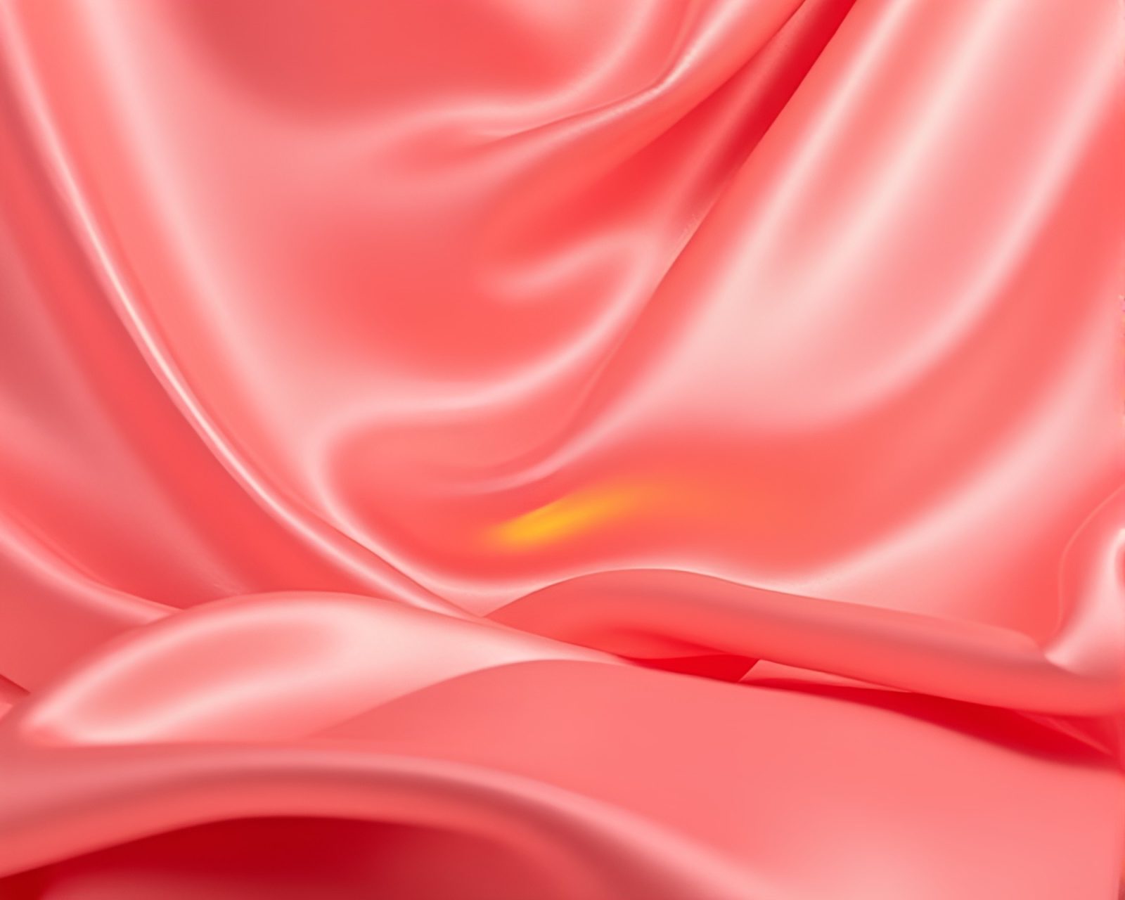 Off-center satin ribbon glowing warmly in infrared light