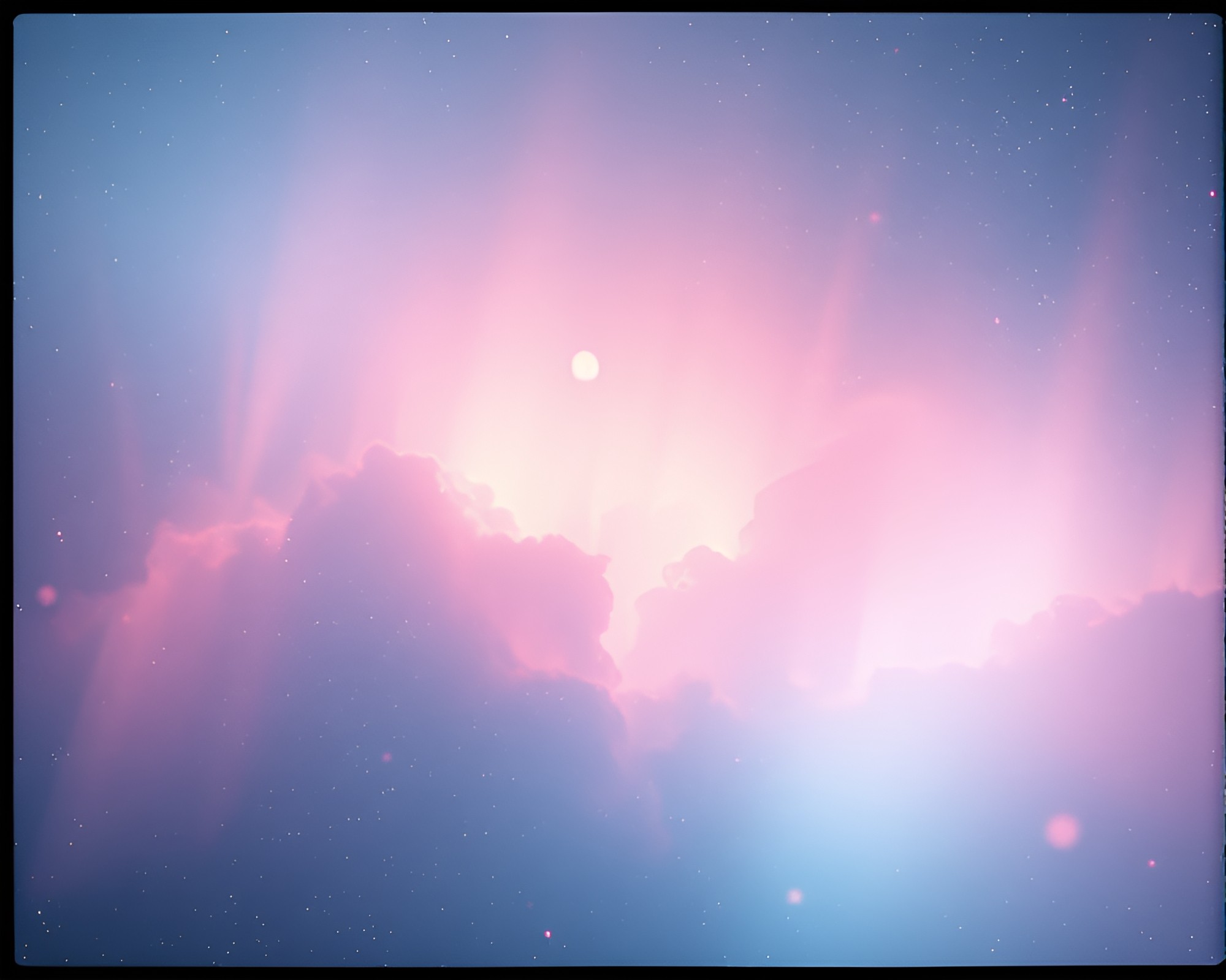 Celestial Nebula Contoured in Soft Pastels Film Burns – free AI stock image